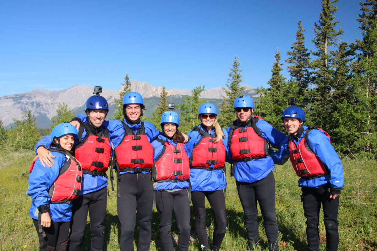 Chinook rafting provided us with every bit of gear we needed to stay warm and safe while rafting. Their helmets even have GoPro mounts! Photo: Chinook Rafting
