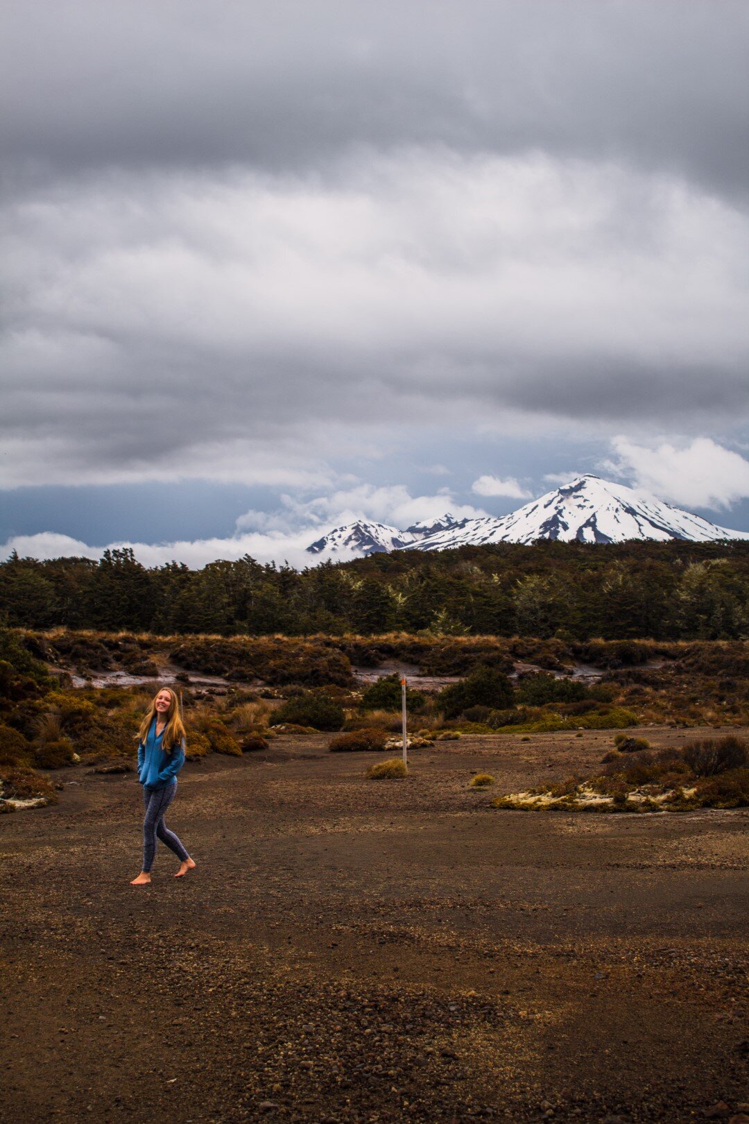 Day 2: Side-trip to Ohinopango Springs with Mount Ngauruhoe in view