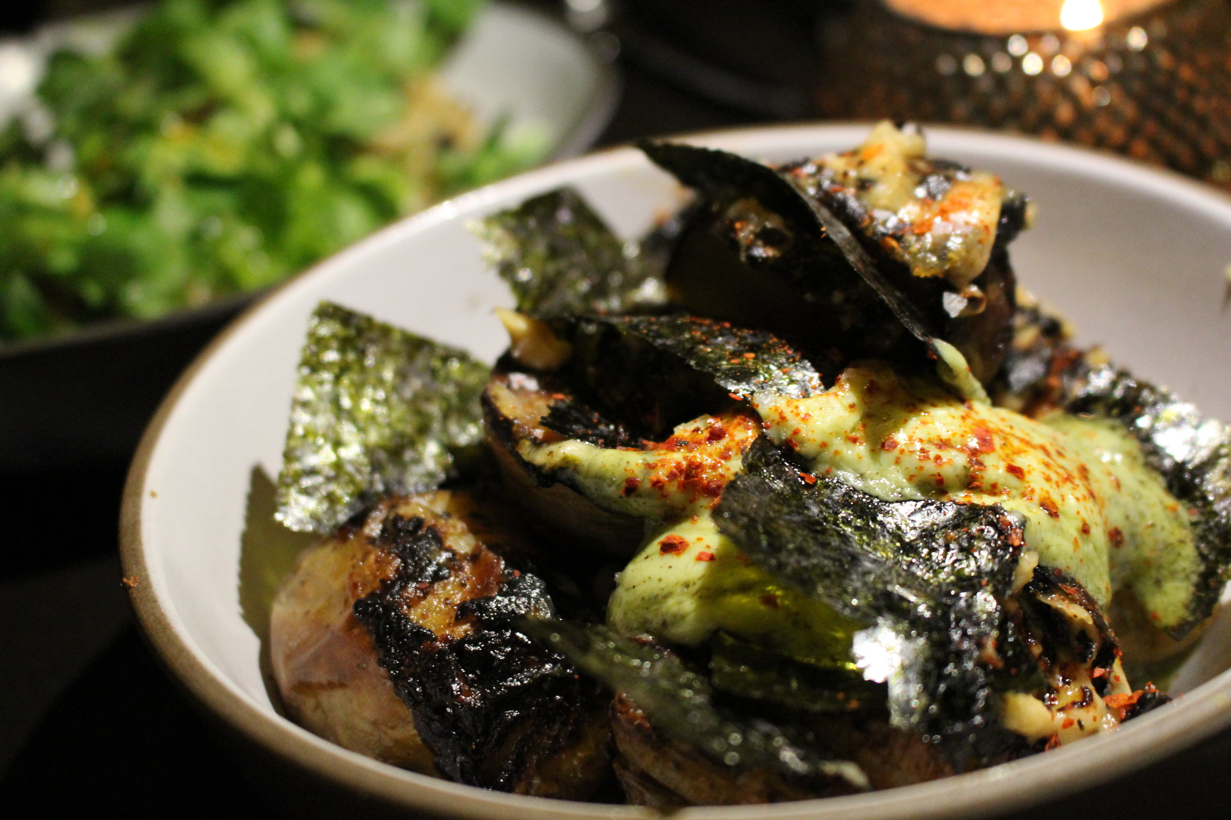Kombu scented potatoes with arugula seaweed butter (photo: Tamara Palmer)