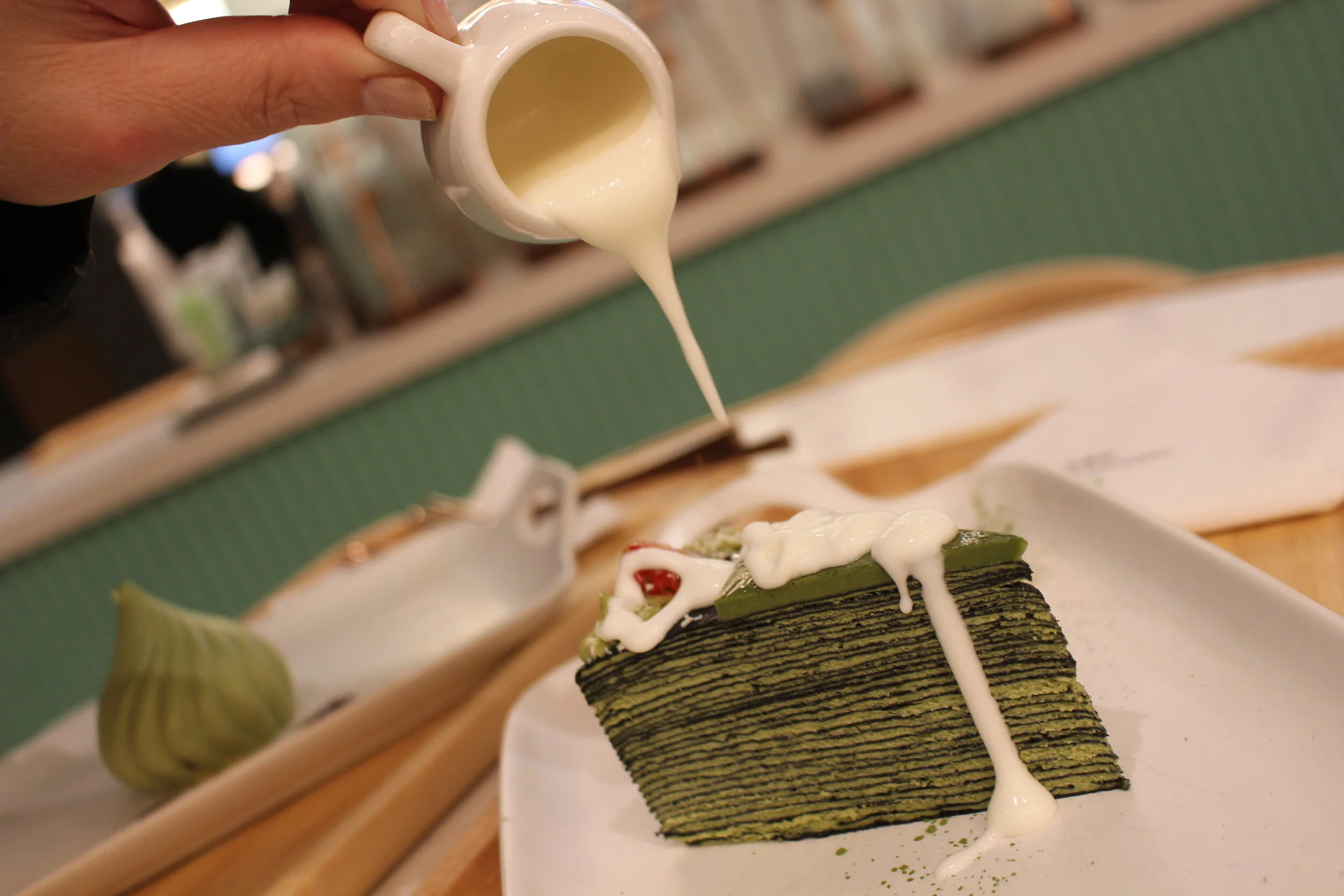 Behold the 69-Layer Matcha Crepe Cake