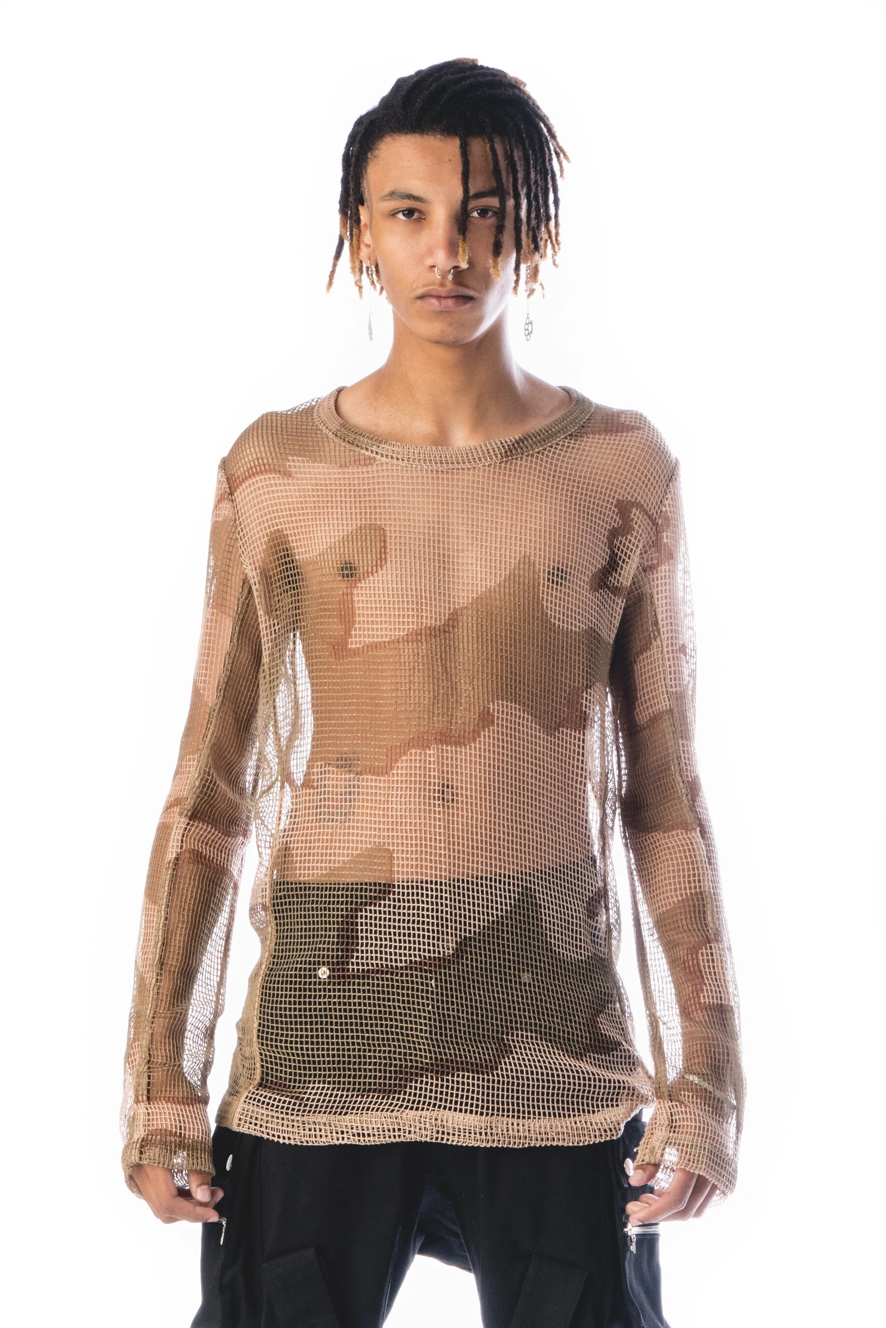 Mesh Scrim Netting Longsleeve - Desert