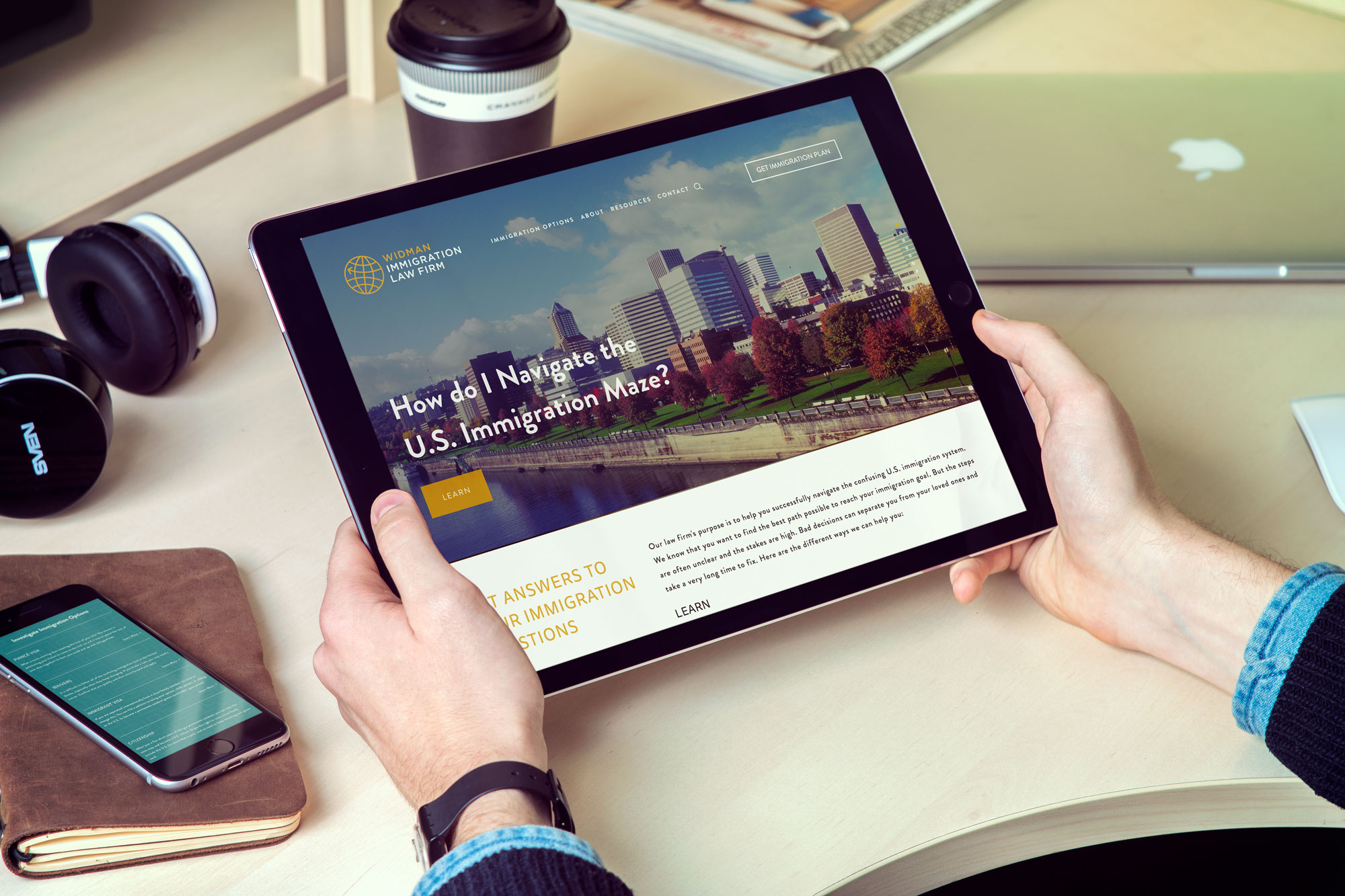 widmanimmigration.com - Attorney Squarespace Website Design by Sarah Moon | SarahMoon.net