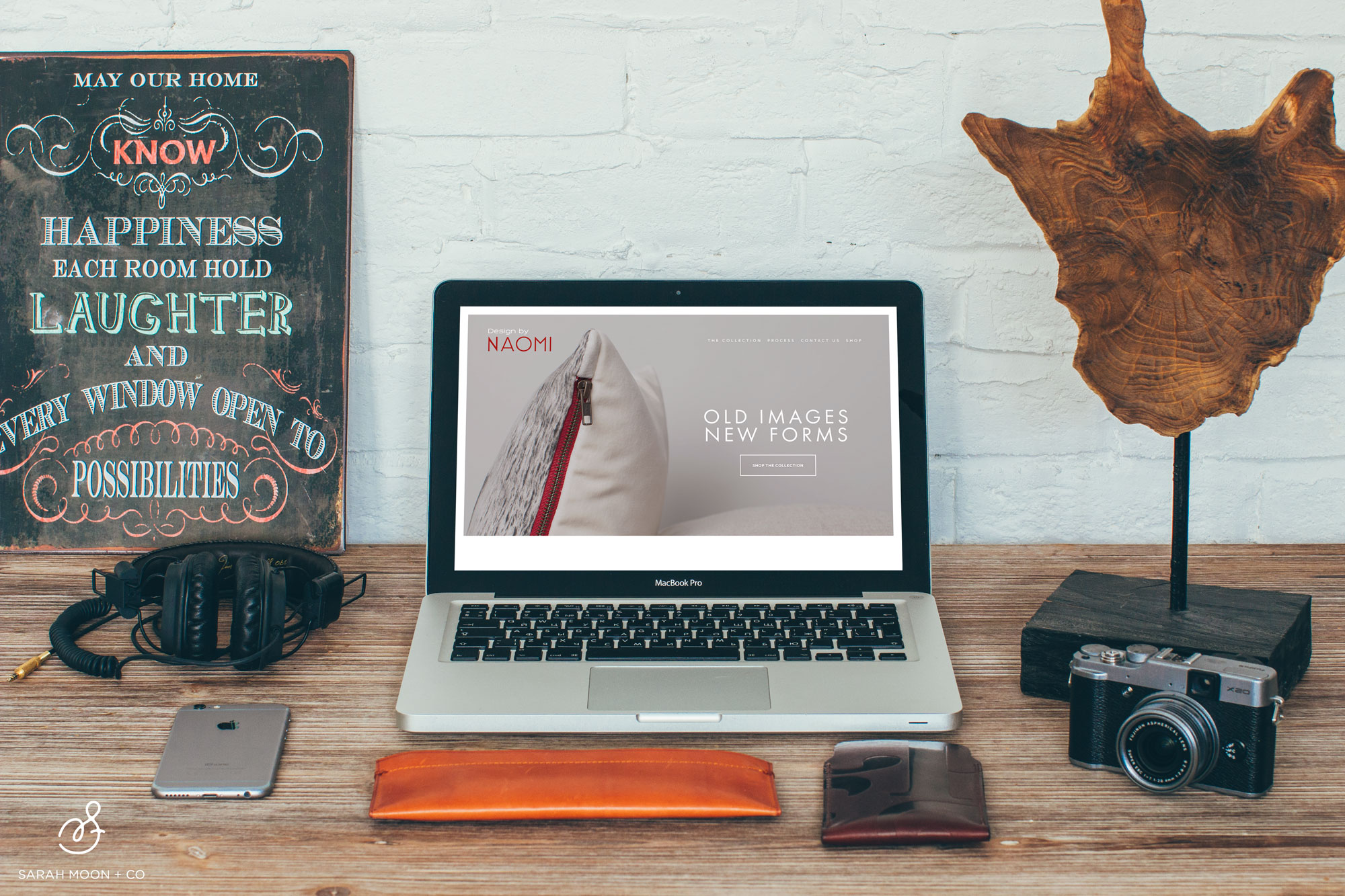 Design by Naomi: Minimalist Squarespace website for an interior design company.