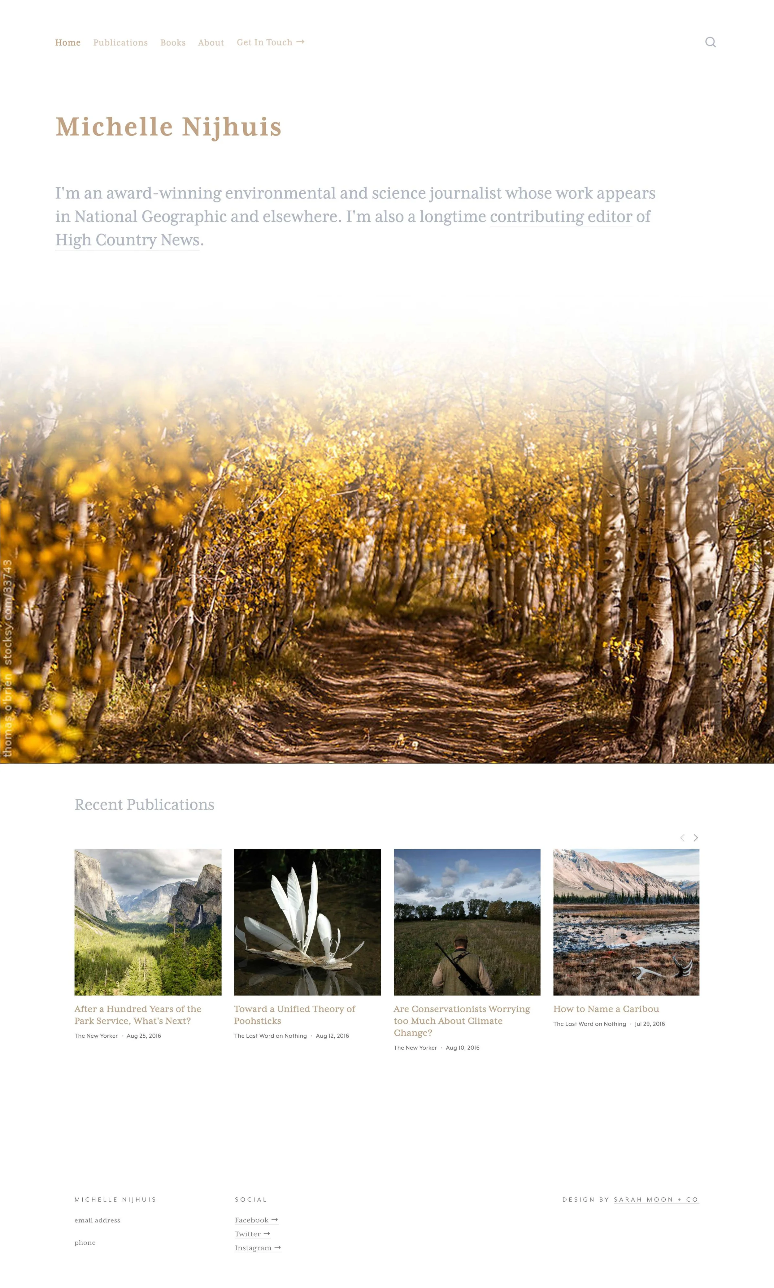 Writer's website design. By Sarah Moon, sarahmoon.net #squarespace #portfolio #websites #design