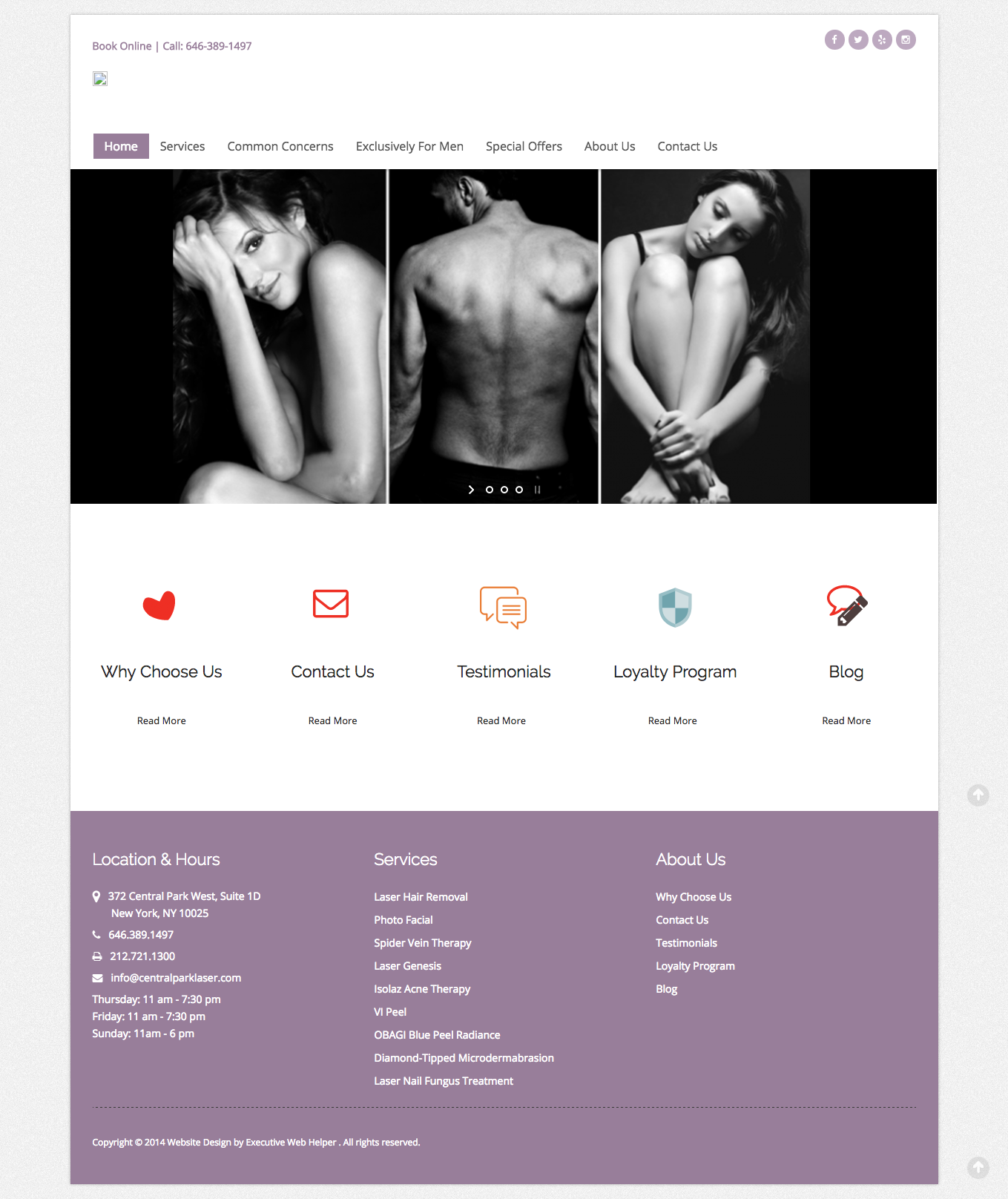 The old CP(A)L website - it had a very fashion-oriented feel, which was no longer appropriate for the business.