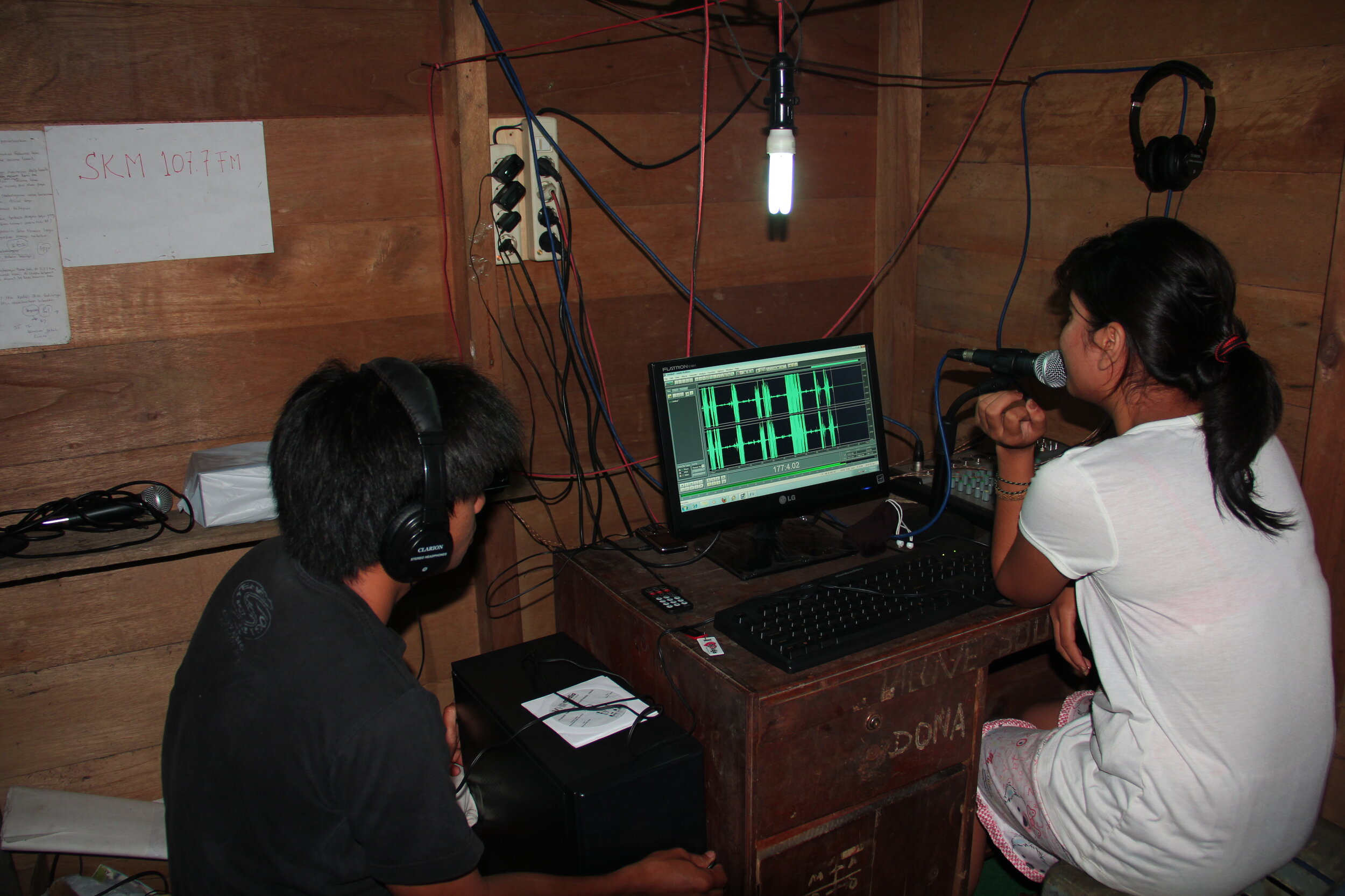 community radio in Kiyu, Meratus, South Kalimantan.JPG