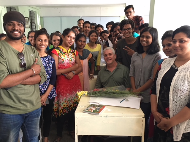 Founder Bill Gentry with teachers and volunteers in Maharashtra