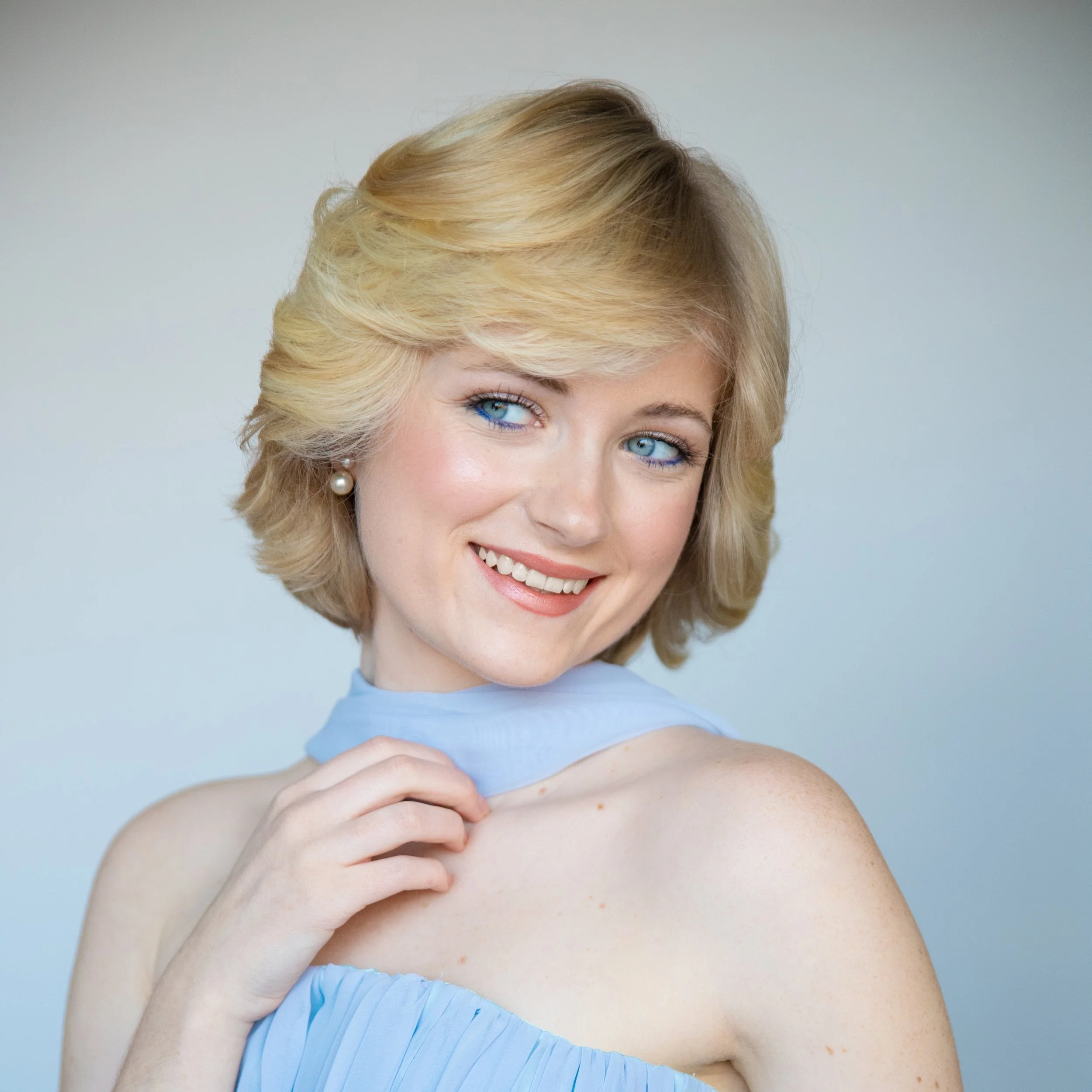 Rose Nora Anna Portrait as Princess Diana in Ryan Jude Novelline Dress