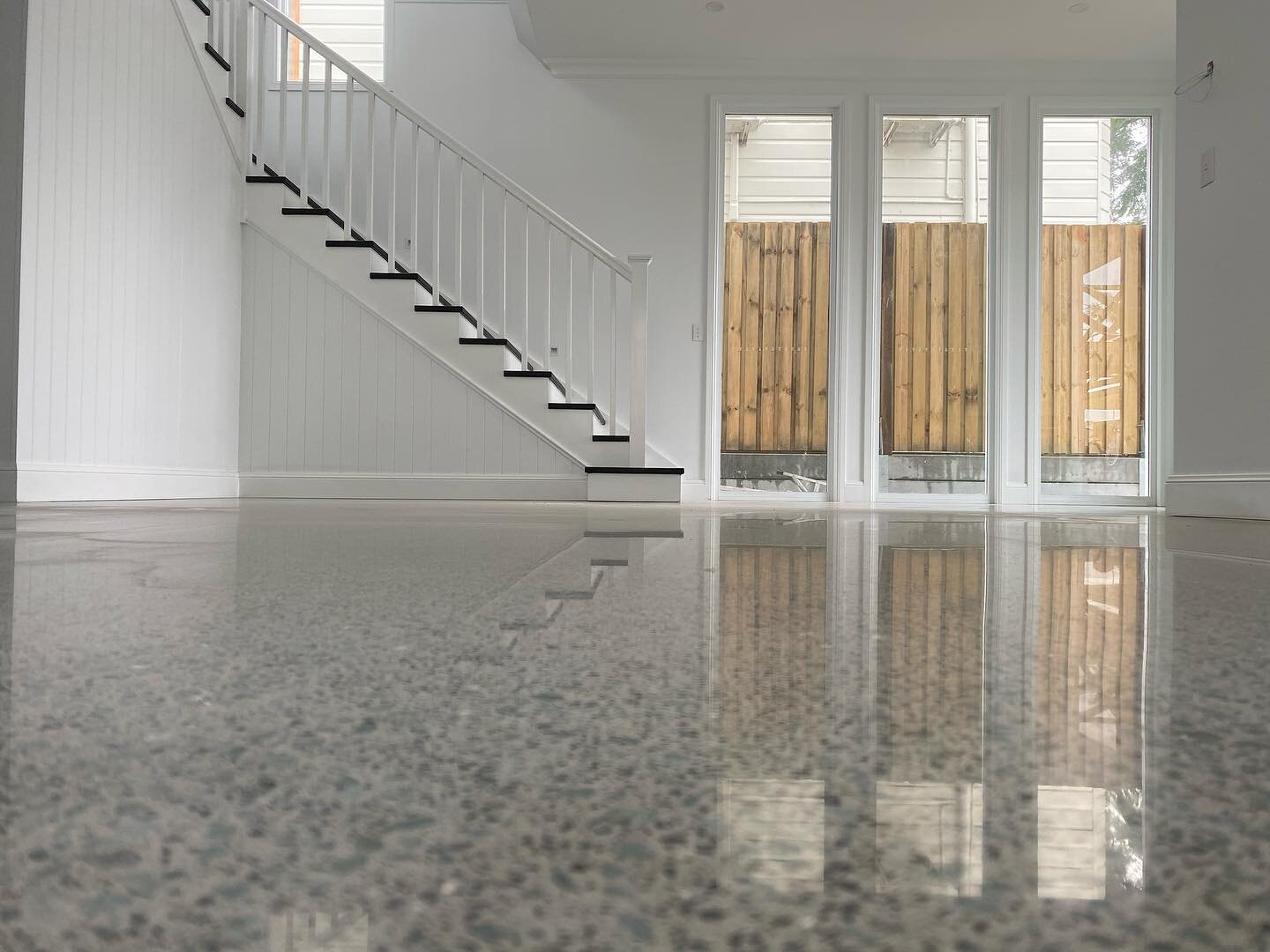 Full exposure - high gloss finish! 
All enquires contact: 
Ayrton - Polished Concrete Floors Australia 
0400 661 452 info@polishedconcretefloorsaustralia.com 

Shaun &amp; Rhiannon - @creteofenvy 
0434 256 108
info@creteofenvy.com.au 
.
.
.
.
#polish