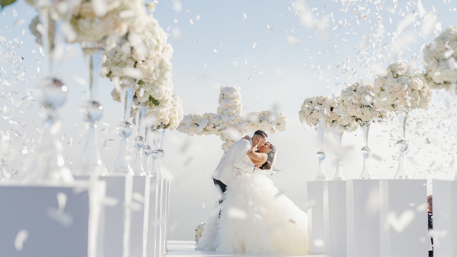wedding ceremony malibu sea view estate