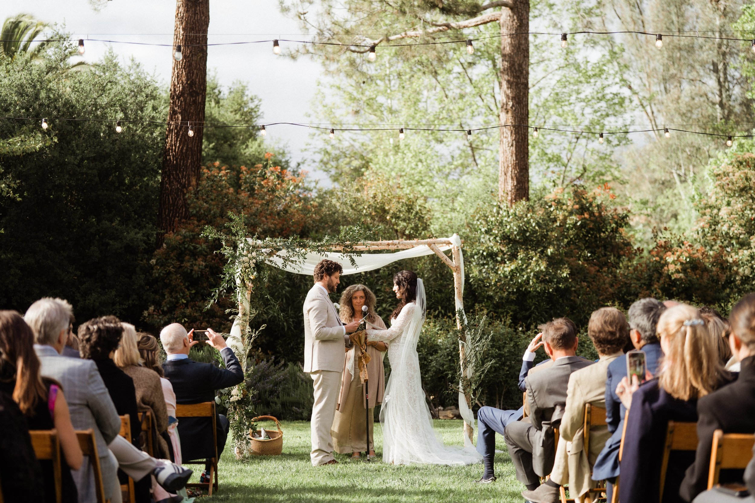 wedding ceremony the lodge at malibou lake