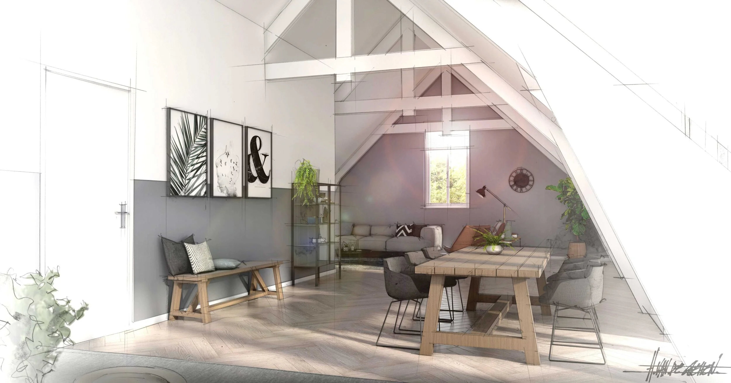 Residentie Antonius T14 woonkamer 2e verdieping