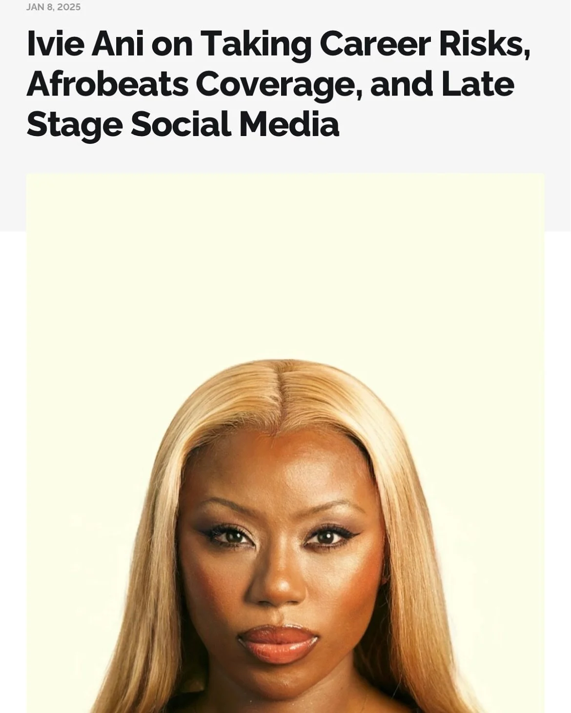 I&rsquo;m usually the one doing the interviews, but now I&rsquo;m on the other end 💎 This is the most candid I&rsquo;ve been about my career in journalism past &amp; present and the state of media. Hope the honesty helps anyone new or seasoned tryin