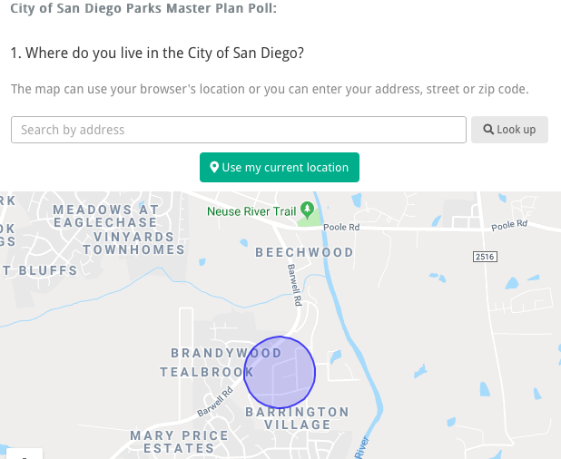 Dynamic location question - AECOM was able to understand where participation was coming from and re-target “gap” areas.