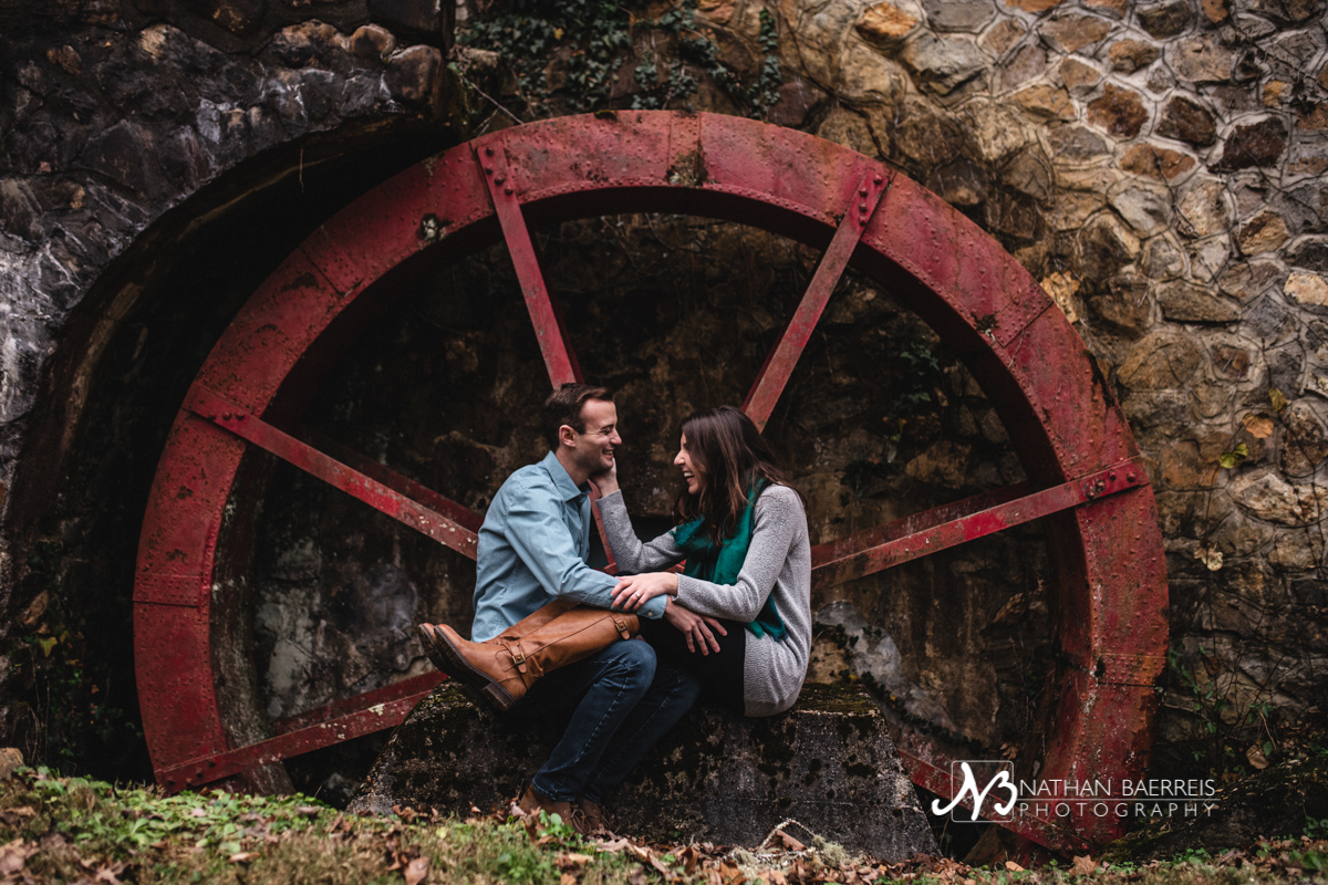 PJ and Dave engagement session in Brasstown, NC