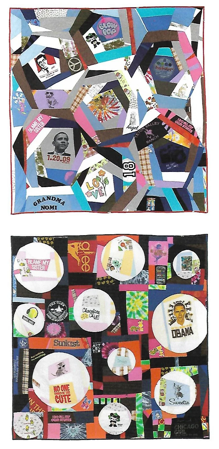 Kanter McCormick commissions, 2013, recycled t-shirts, approximately 73" x 75"