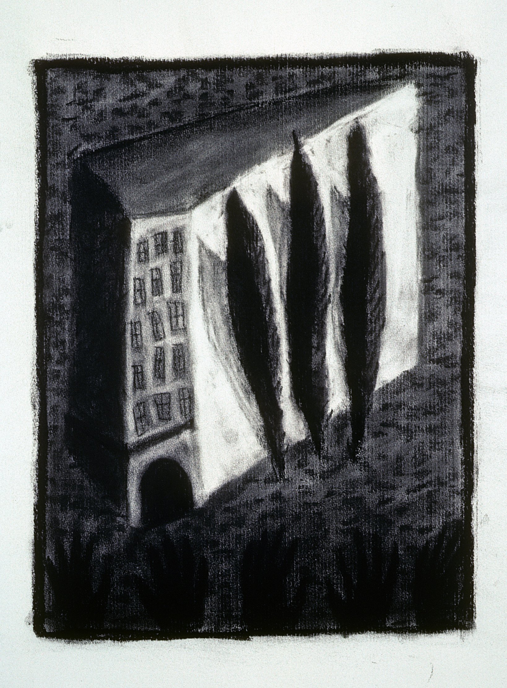 charcoal on paper / 12" x 18"