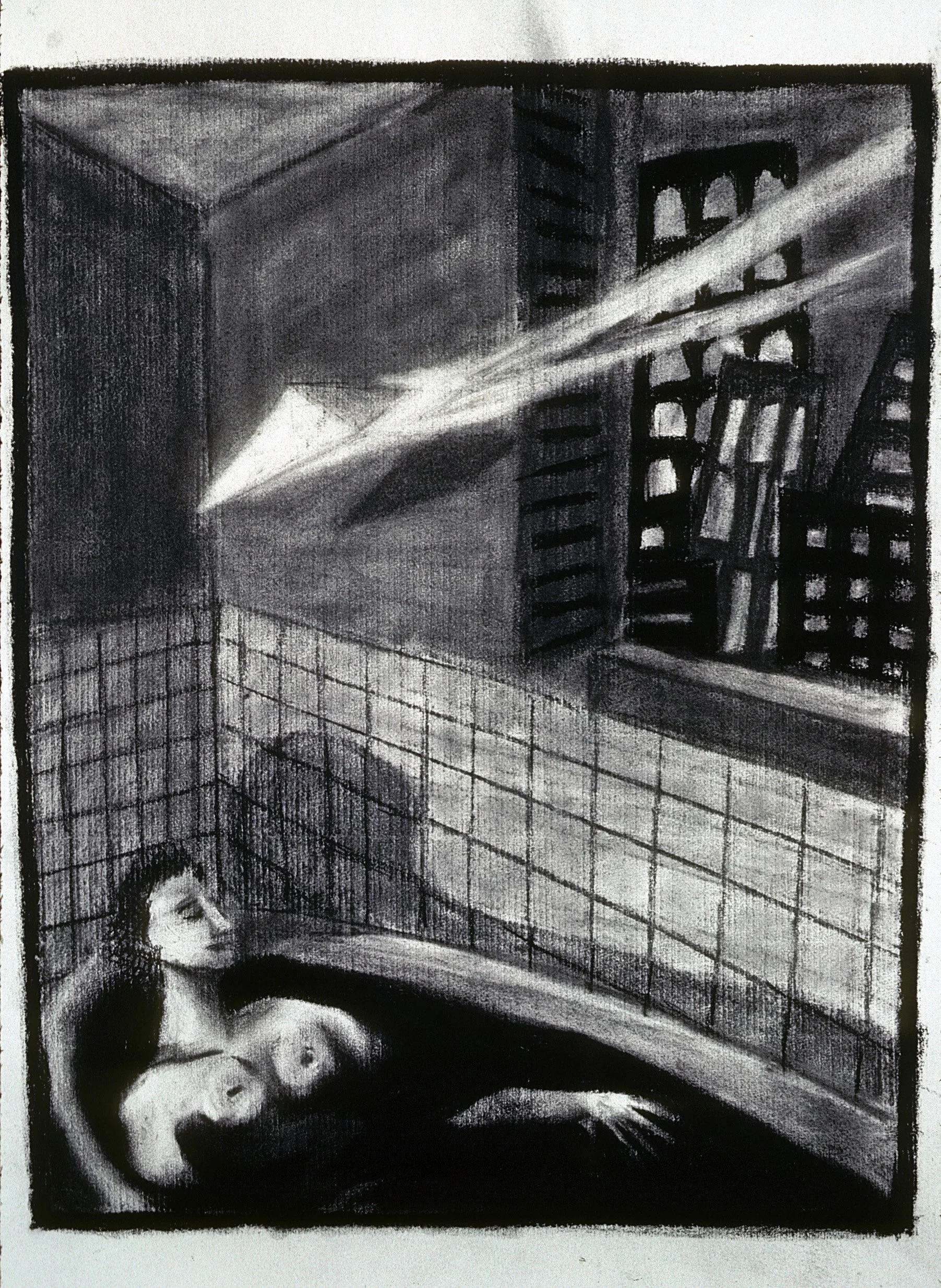 charcoal on paper / 12" x 18"