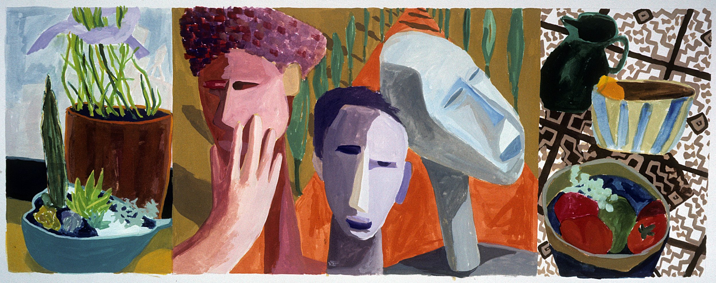 gouache on paper / 18" x 36"