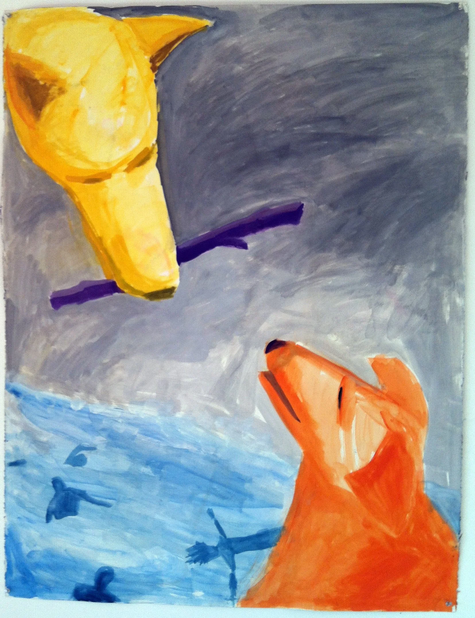 gouache on paper / 34" x 44"