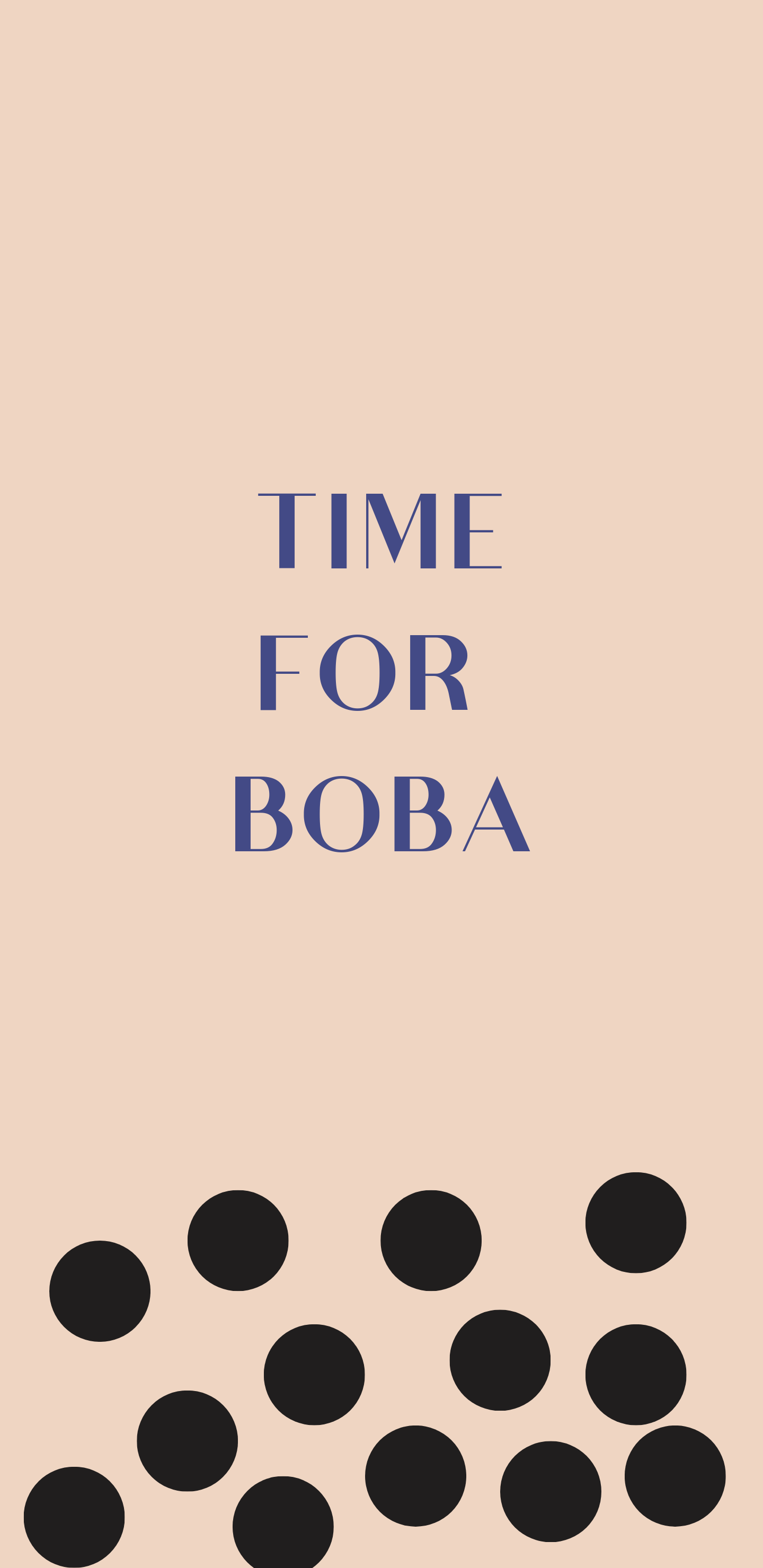 Time for Boba Phone Wallpaper  Koi Tea  Bubble Tea and Ice Cream
