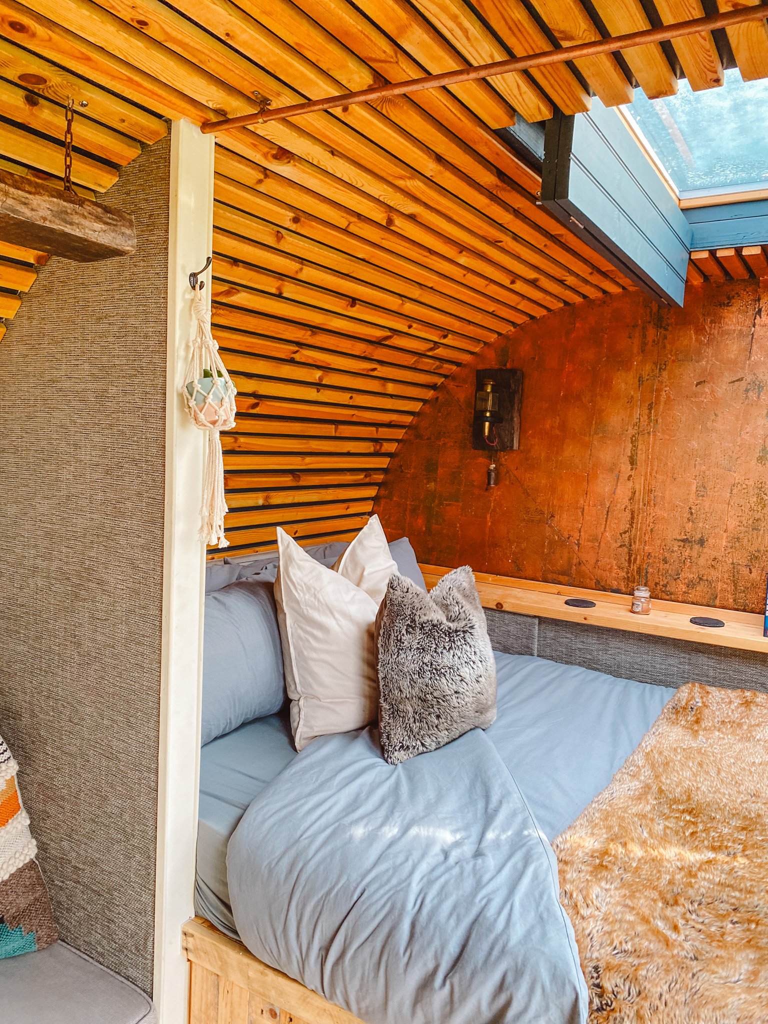 rural off-grid glamping at tawny hide, crowdy hall