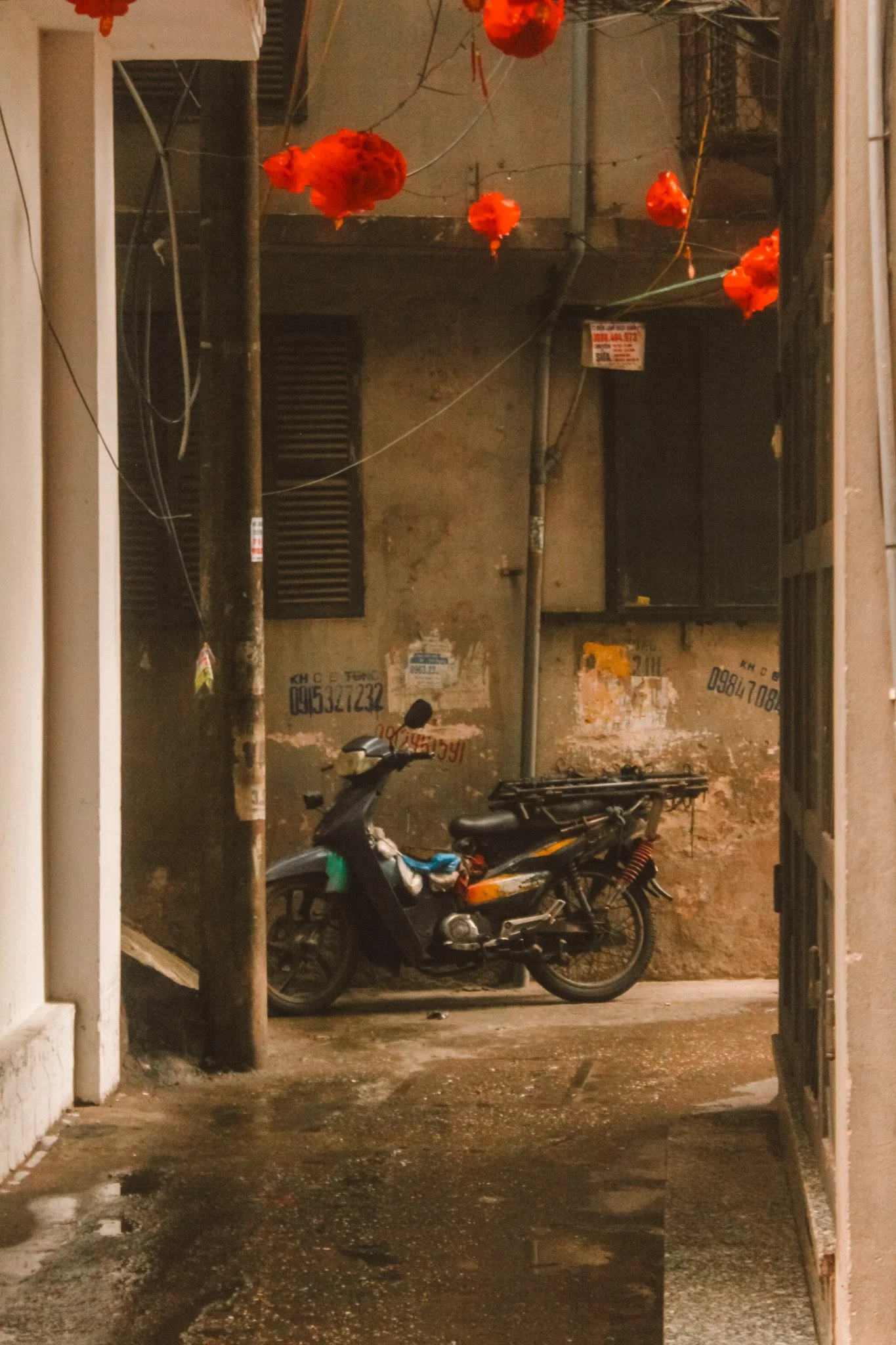 a rainy day in hanoi, vietnam 2025