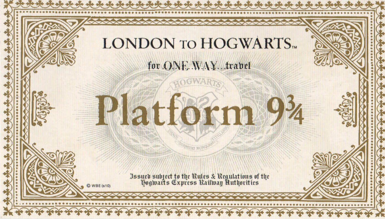 Harry Potter - Hogwarts Ticket Card mina lima