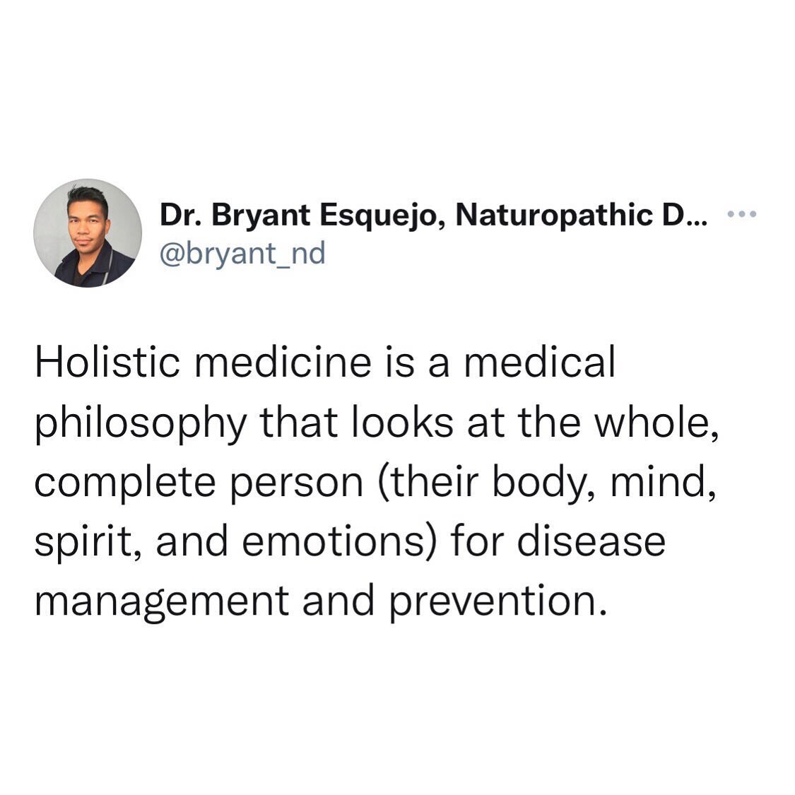 Let&rsquo;s clear things up: 
Holistic medicine can sometimes be integrative. Natural medicine is not always holistic.
➡️As long as a recommended plan addresses the whole, complete person, it could be deemed as holistic. So, holistic treatment plans 