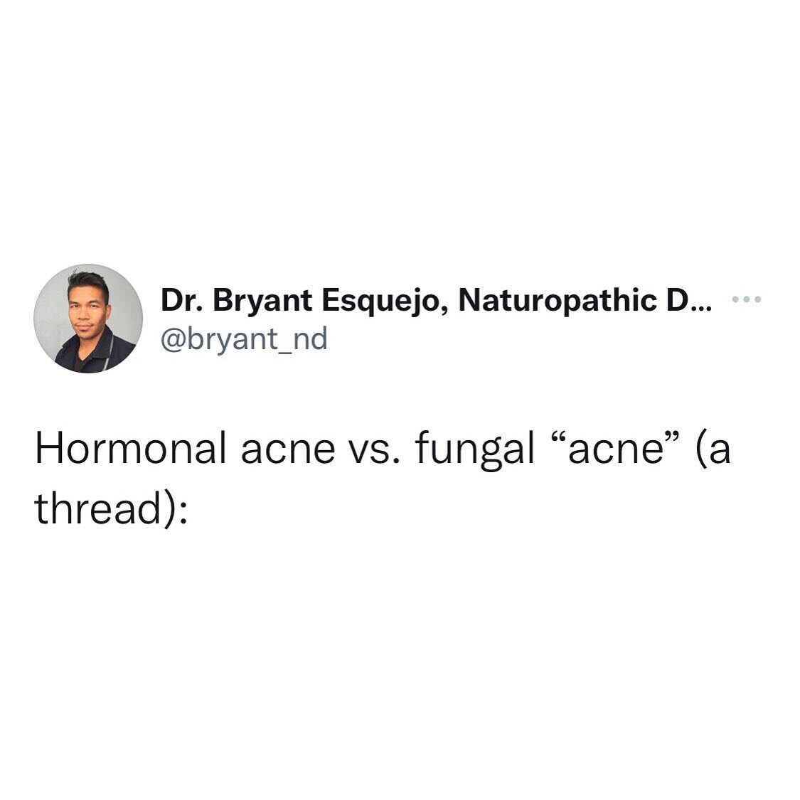 Fungal &ldquo;acne&rdquo; isn&rsquo;t acne at all!
It&rsquo;s actually a type of folliculitis where yeast infects the follicle, leading to uniform, itchy bumps that *look like* acne and usually worsen after antibiotic therapy.
➡️To learn more, tap th