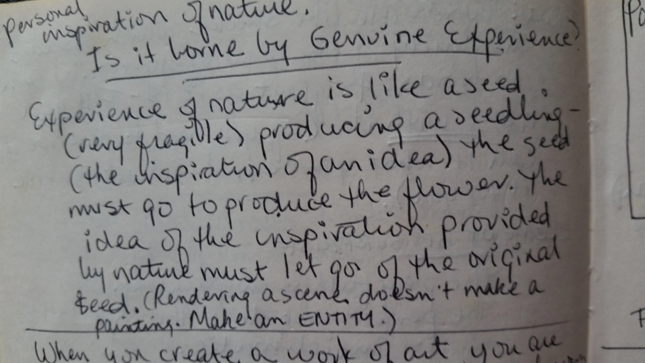 Notes from a 1970 Pachner workshop, words that make an impact on my decisions