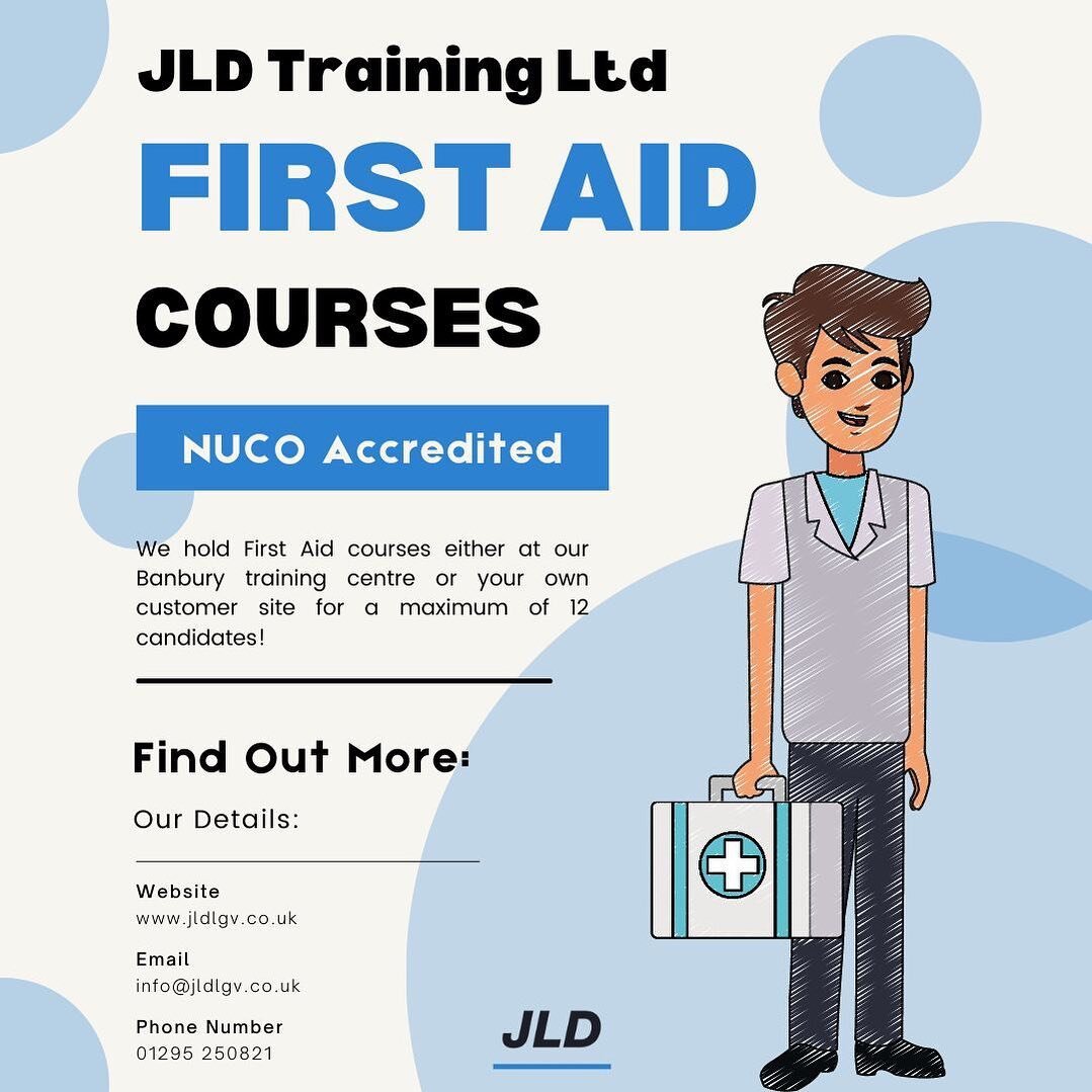 Did you know we run First Aid courses?!?

JLD can offer a range of First Aid courses to best suit your needs! See more on our courses via the link below:

https://lnkd.in/ejNvCQi8