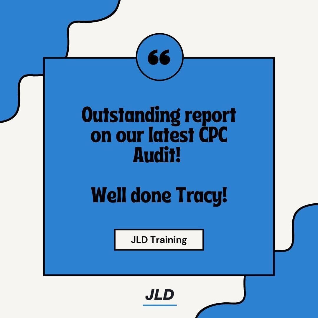 JLD achieved an outstanding report with amazing feedback on our latest CPC Audit held by Tracy! Amazing news, keep up the good work!!

#cpc #audit #welldone #outstanding #drivers #lgv #training
