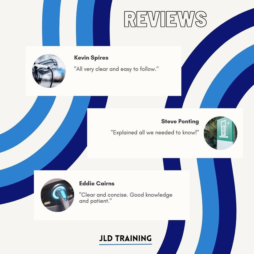 Take a look at the amazing reviews we got from yesterday's Electric Vehicle training course! 🤩🔋

www.jldlgv.co.uk