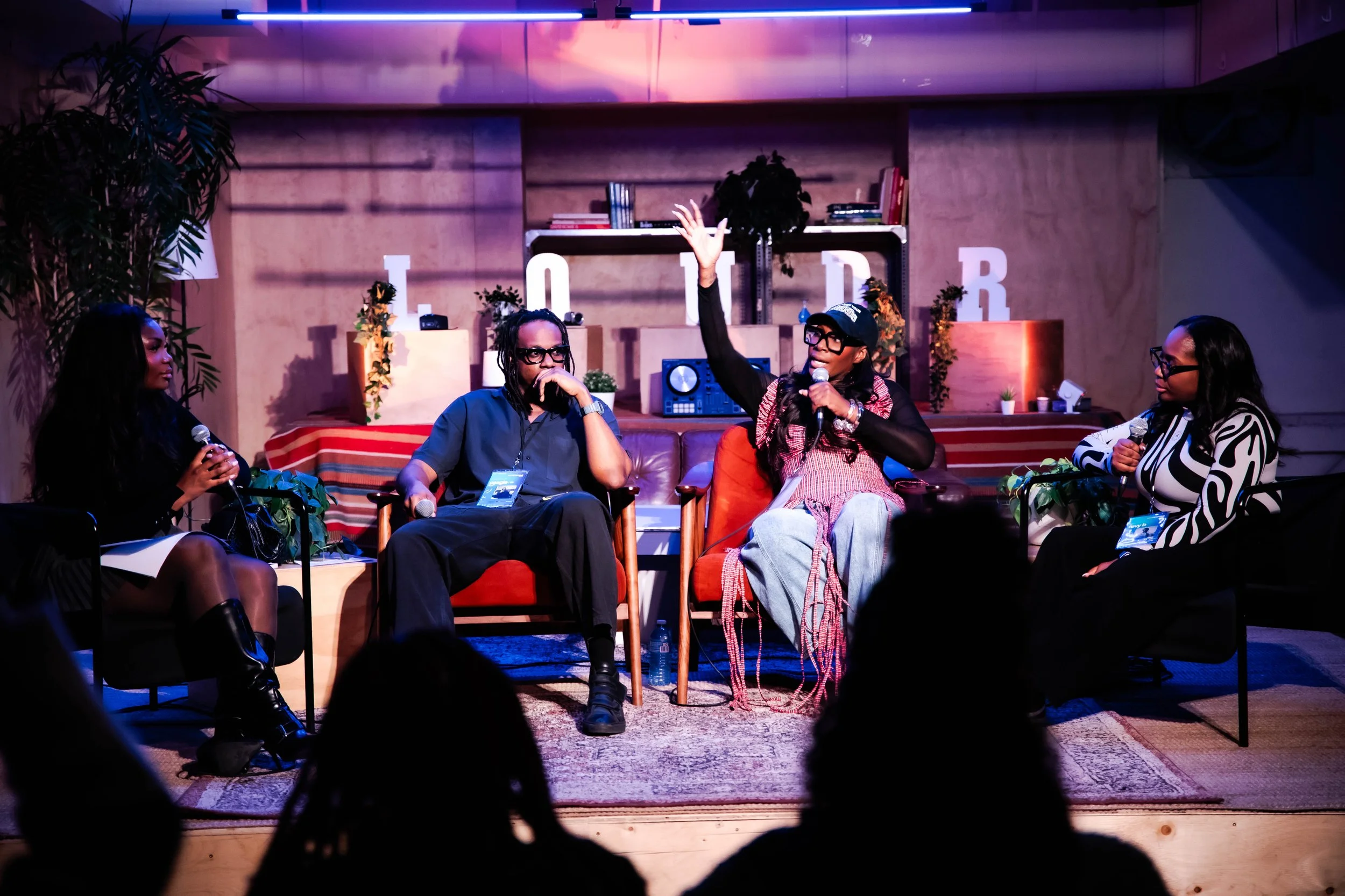 Lissa Monet at a speaking engagement