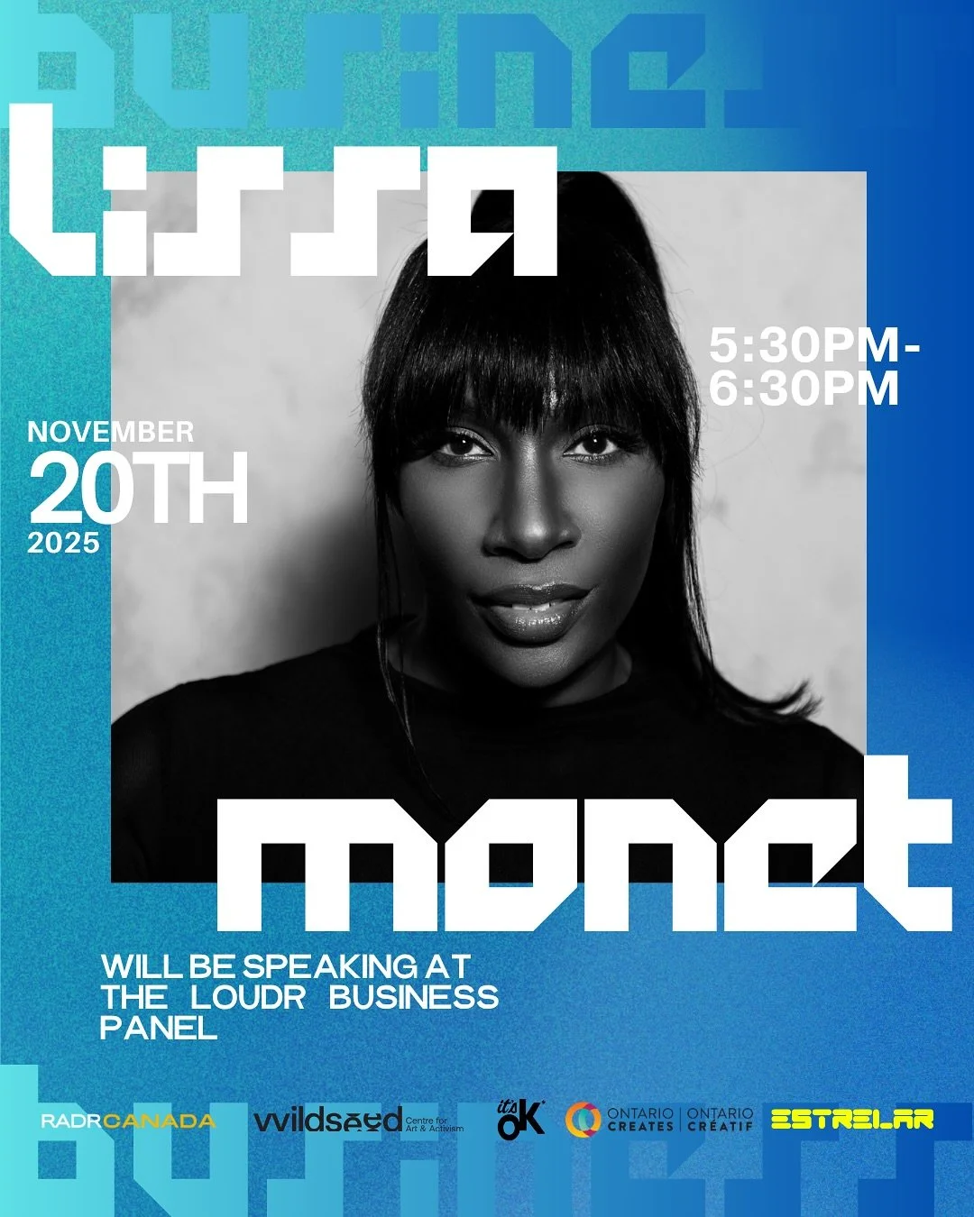 Super excited to announce that I will be a panellist at next week's @radrcanada LOUDR summit!

Join me as I discuss &ldquo;Building a network that books you.&rdquo;

This panel delves into the art of connection; how to build genuine relationships tha