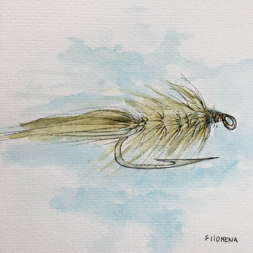 Wooly Bugger 12x12 matted and framed  40.jpg
