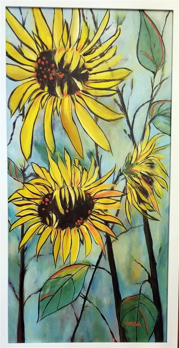Sunflowers - 12x24" Acrylic