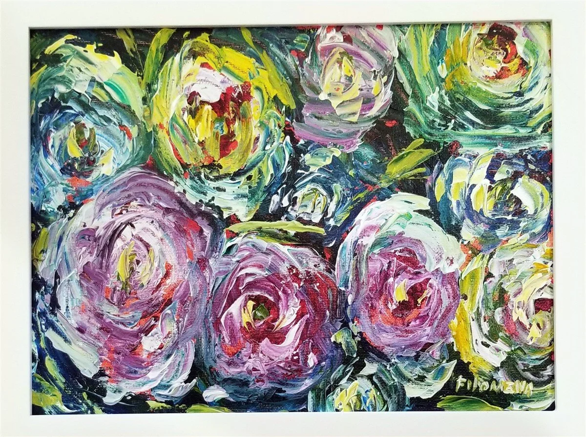 Ranuncolas - 9x12" Acrylic