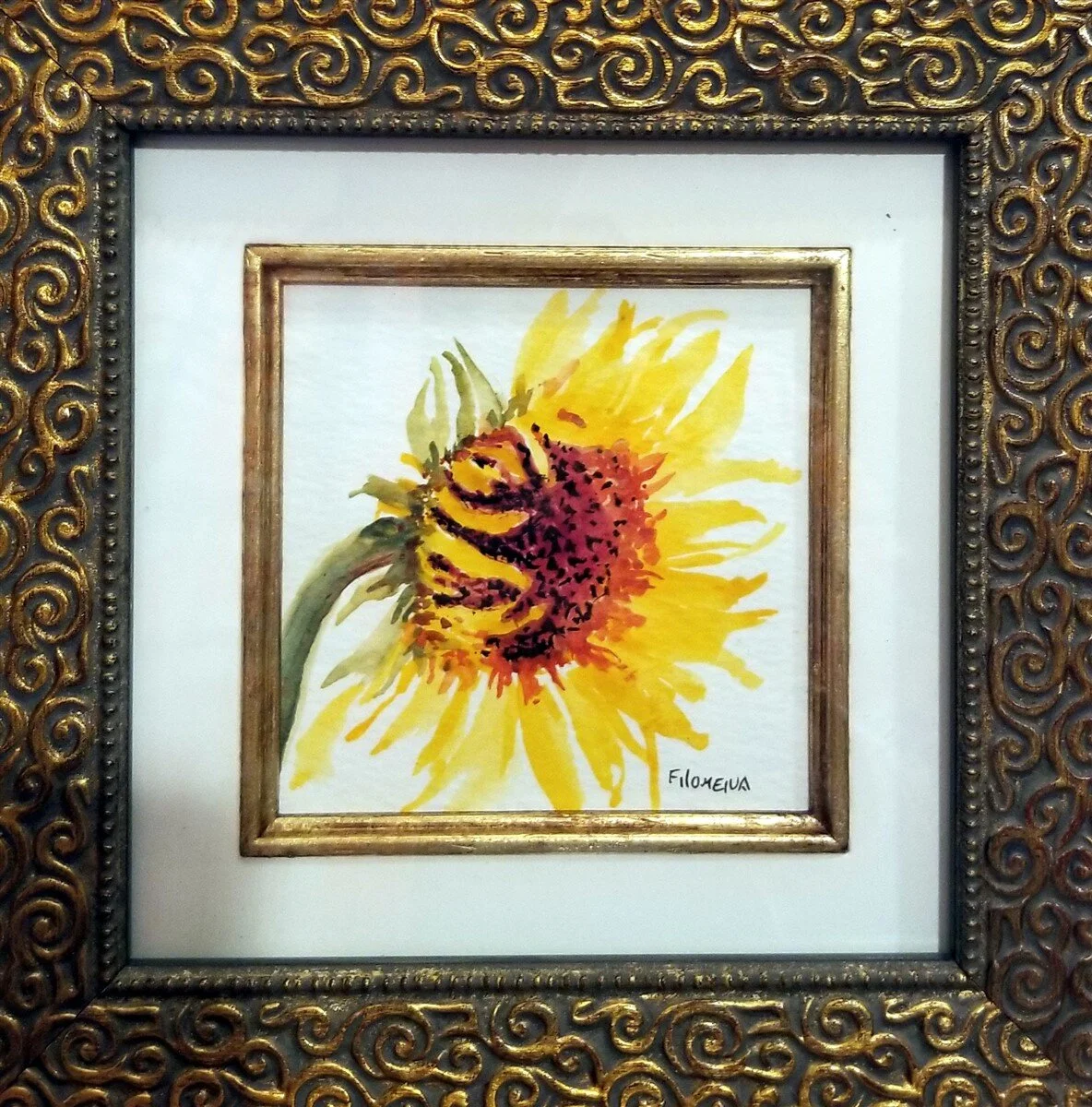 Shine On - 4x4" Watercolor