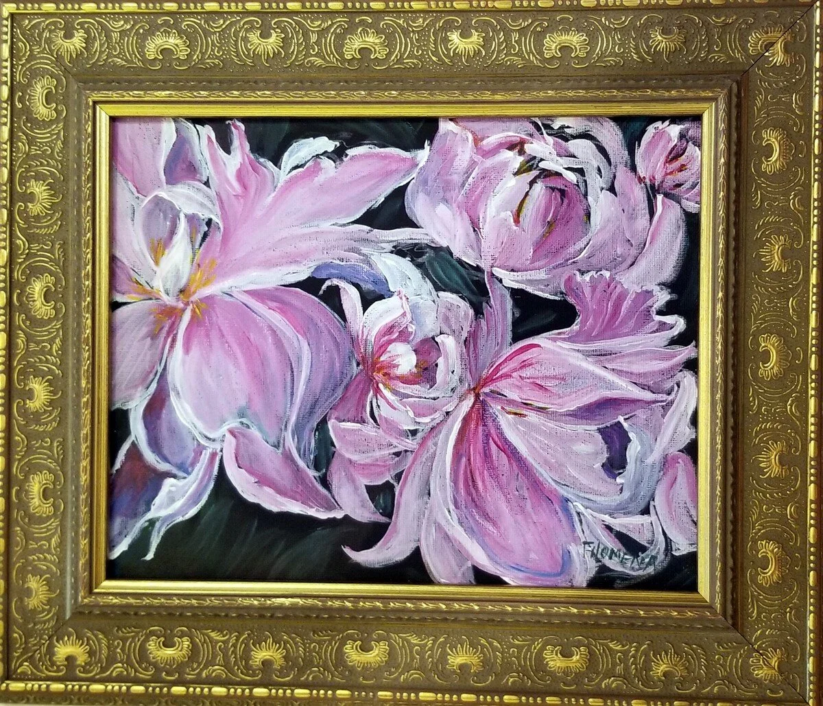 Fantasy Floral - 8x10" Acrylic