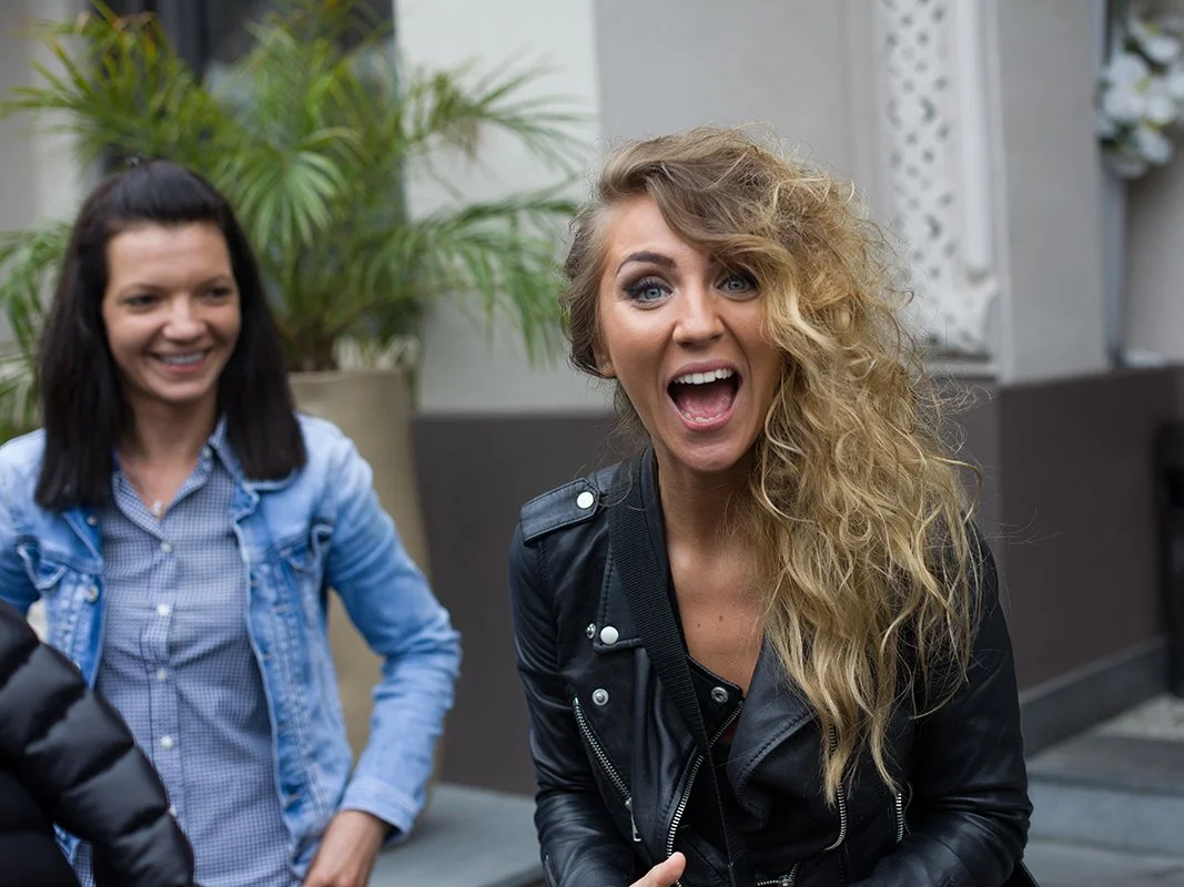 Shooting Ana Odagiu first music video