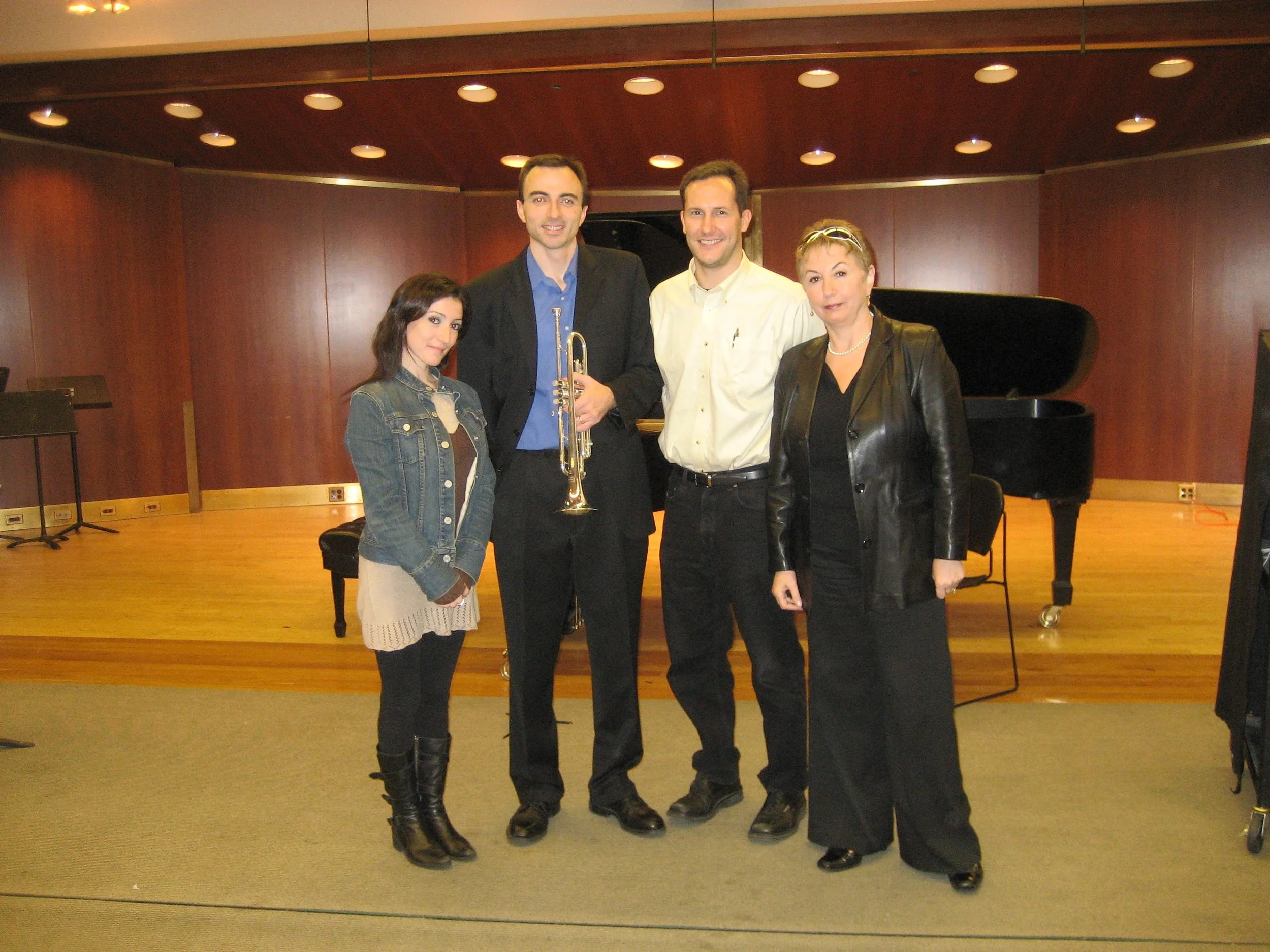 Masterclass at Juilliard School, Anna Dokshizer, Kevin Cobb and Irene Dokshizer