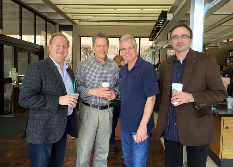 Chip Crotts, Mark Schubet and Wiff Rudd at Baylor University