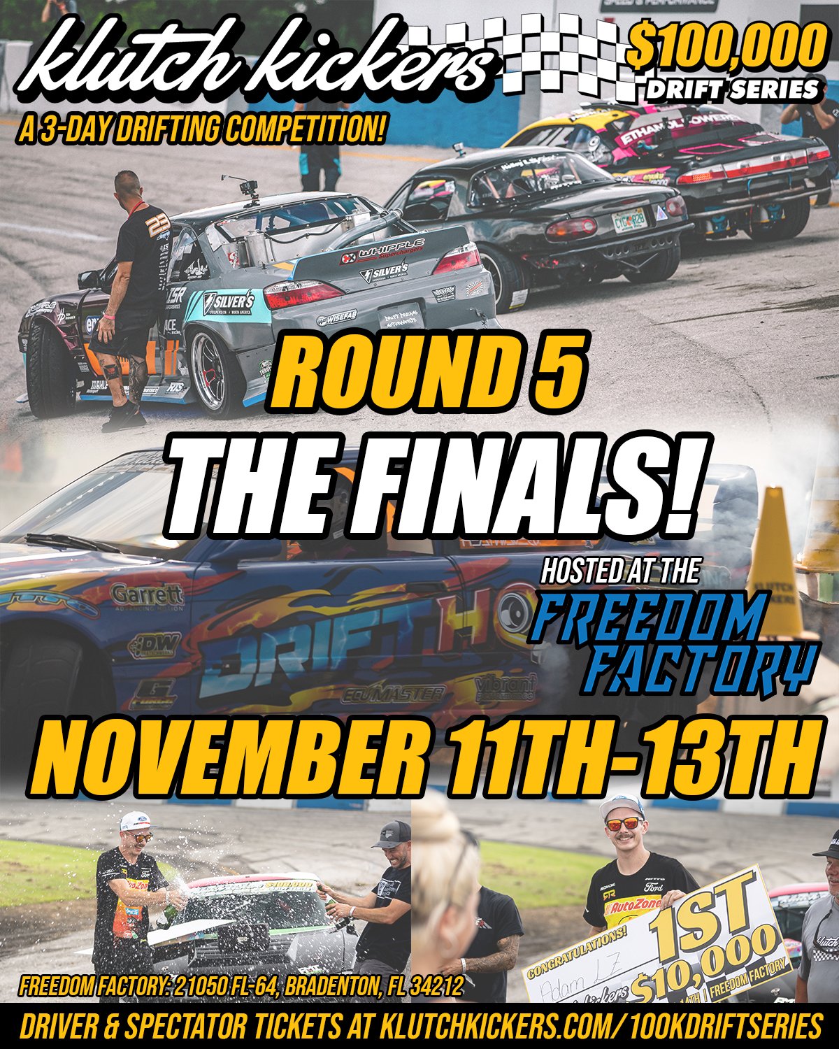 100k Spectator Subpage — Klutch Kickers