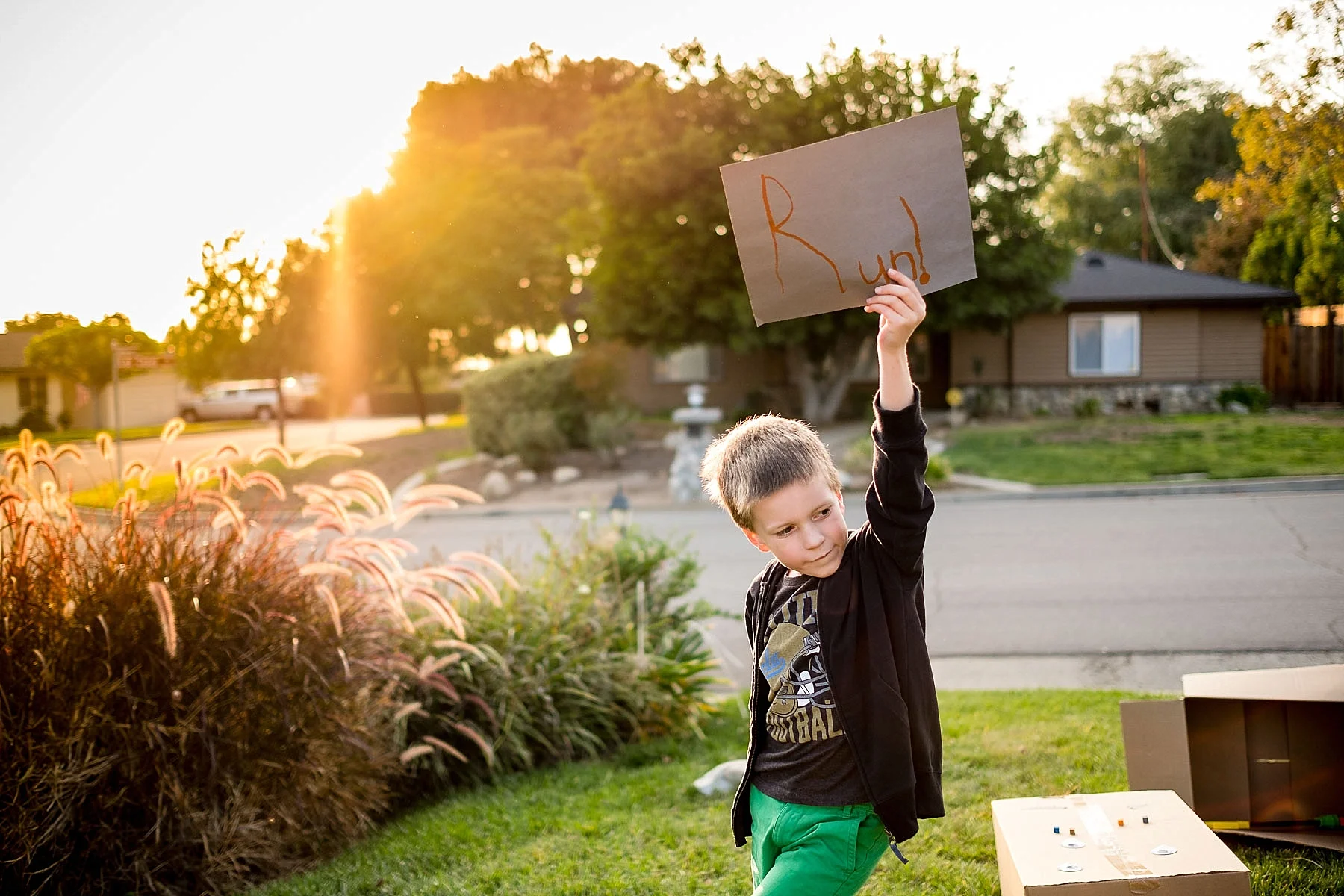 Erica Faith Walker captured a documentary photo of a boy at play in Claremont, CA.