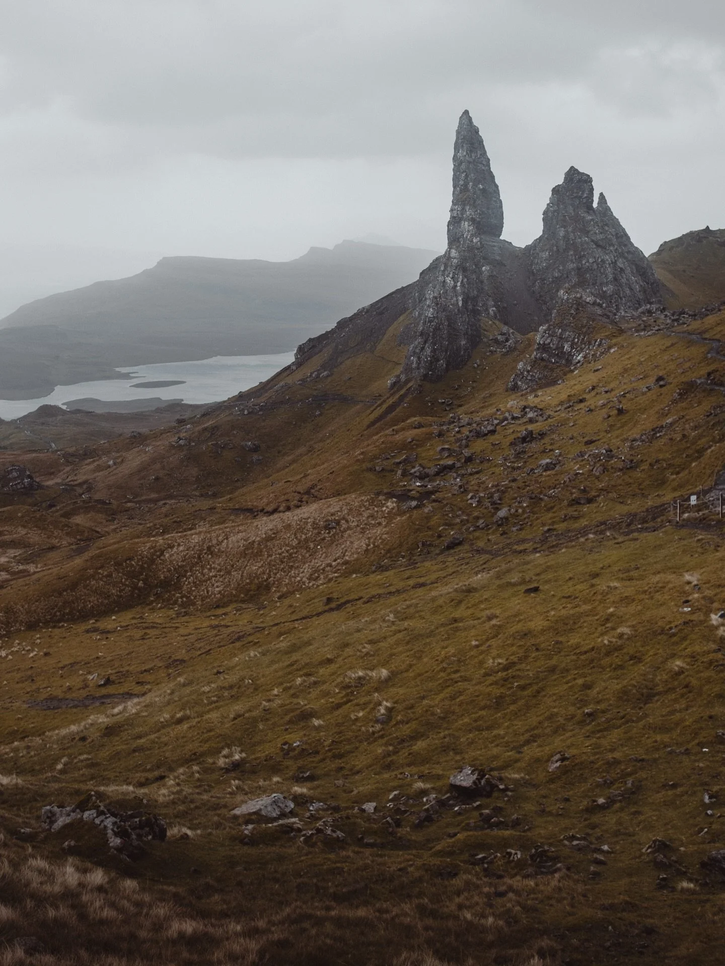 After battling storm Amy winds, sideways rain nearly loosing my hat and my feet. We made it to the top. Old man of Storr on the Isle of Skye. 

#visitscotland #oldmanofstorr #isleofskye #isleofskyescotland 
@jefafnacake @visitscotland @hiddenscotland