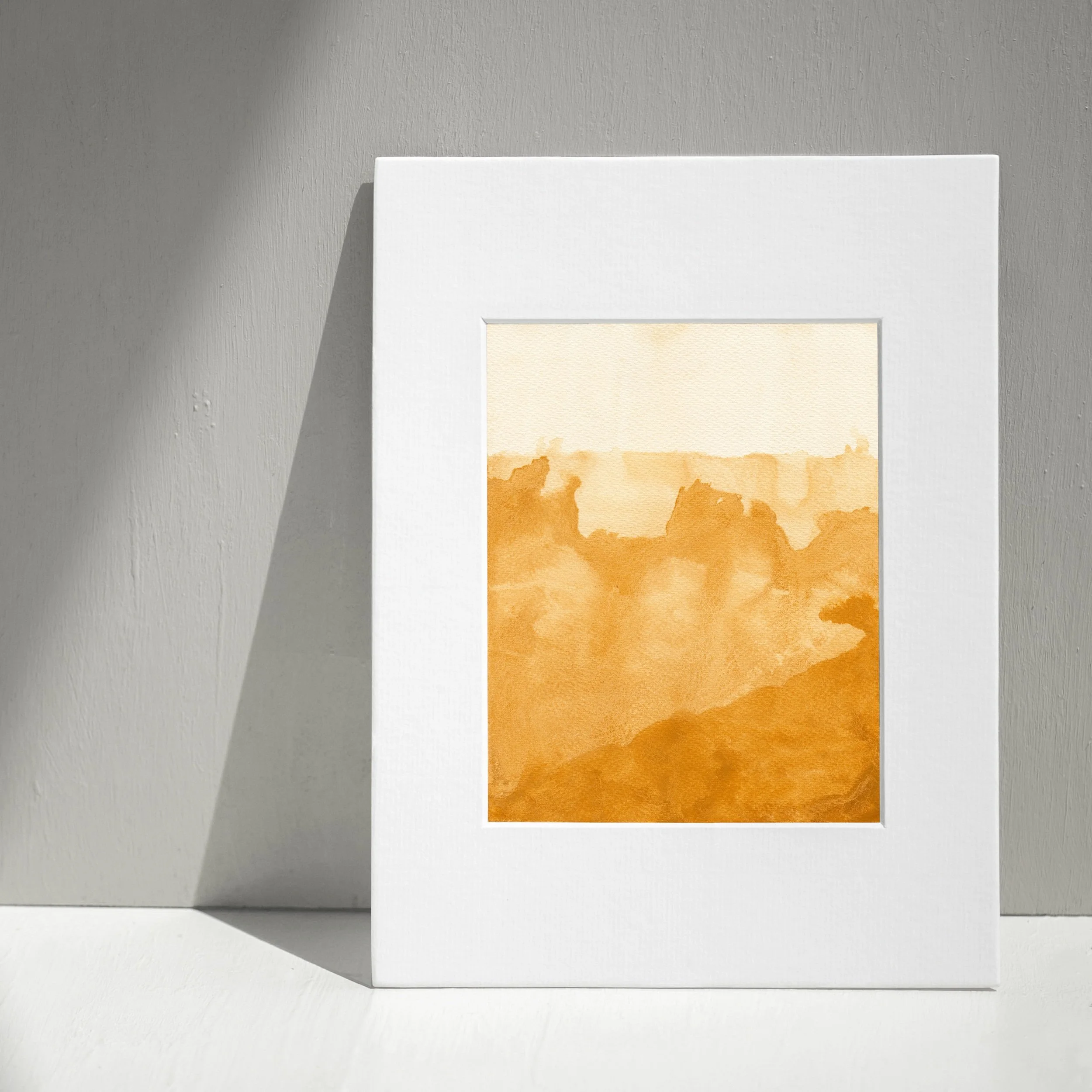 Ochre Coast Abstract Print