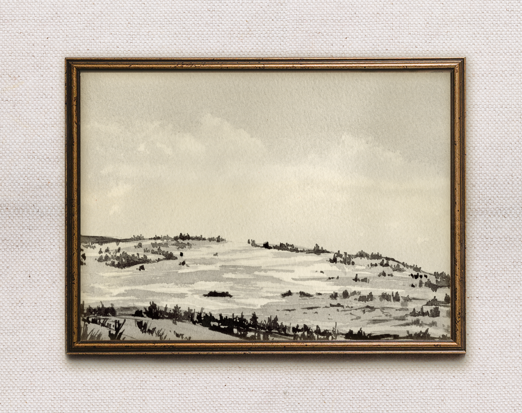 Blacktail Plateau Watercolor Print