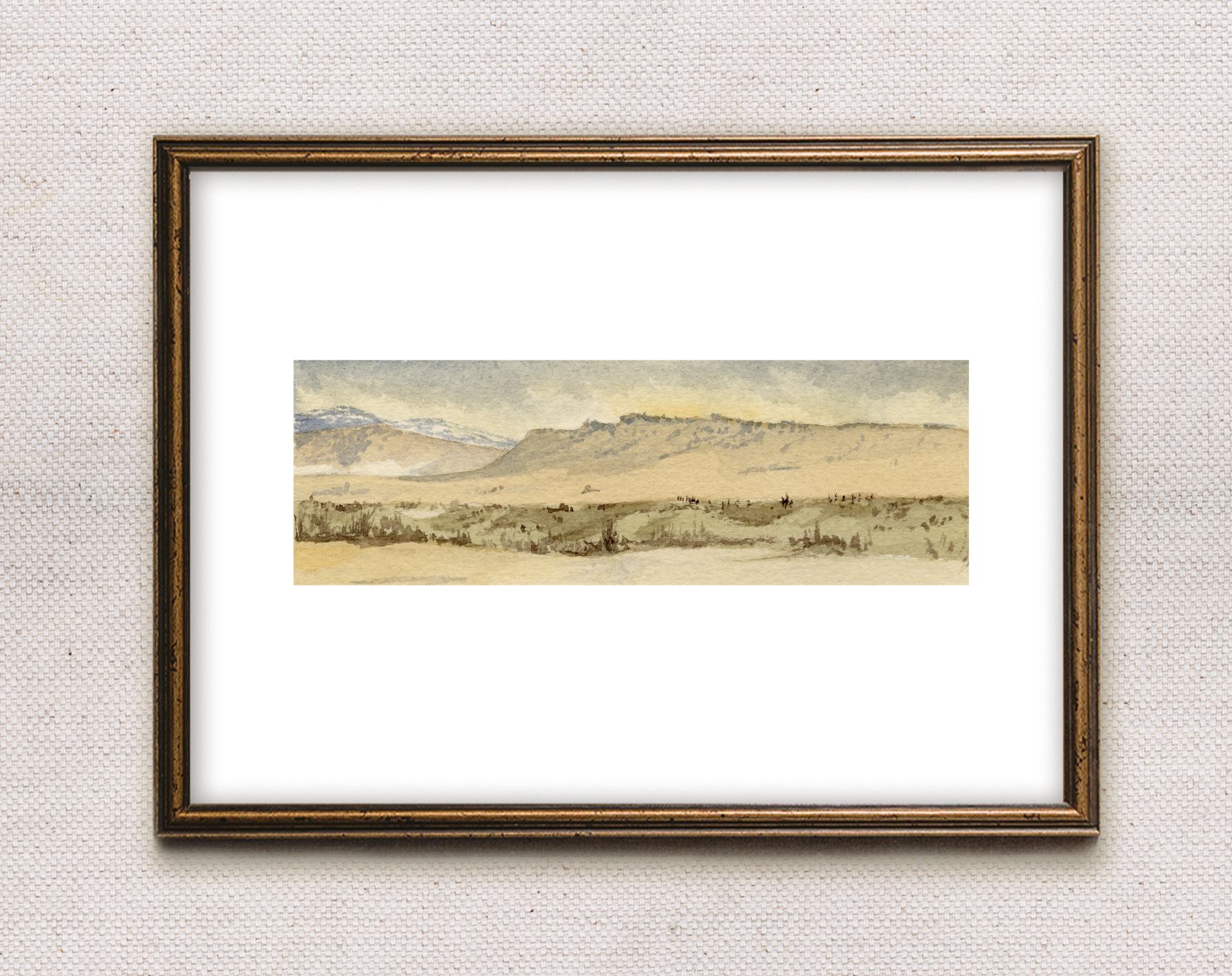 Bluff Watercolor Print
